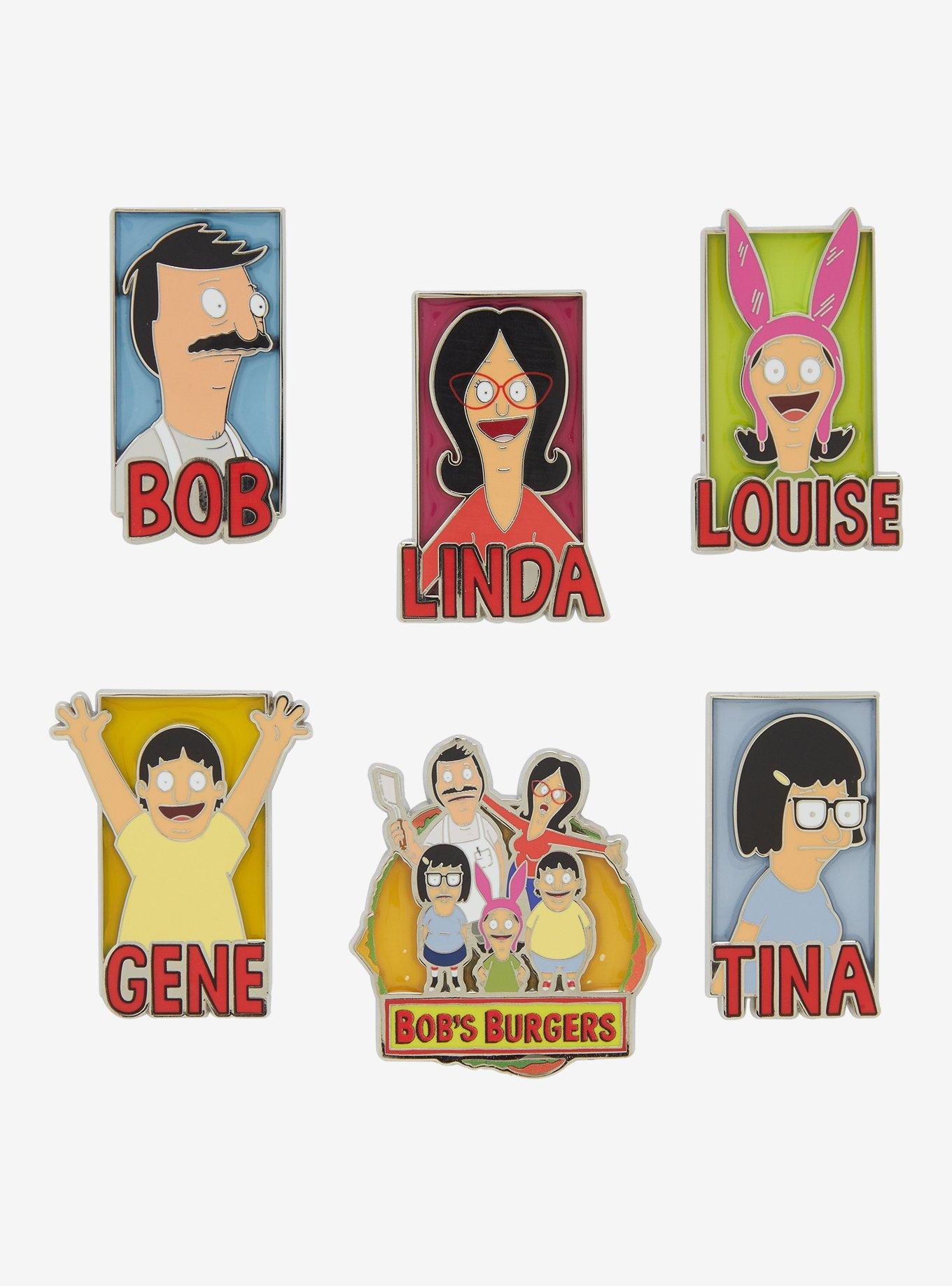 Bob's Burgers Stained Glass Blind Box Enamel Pin — BoxLunch Exclusive, , hi-res