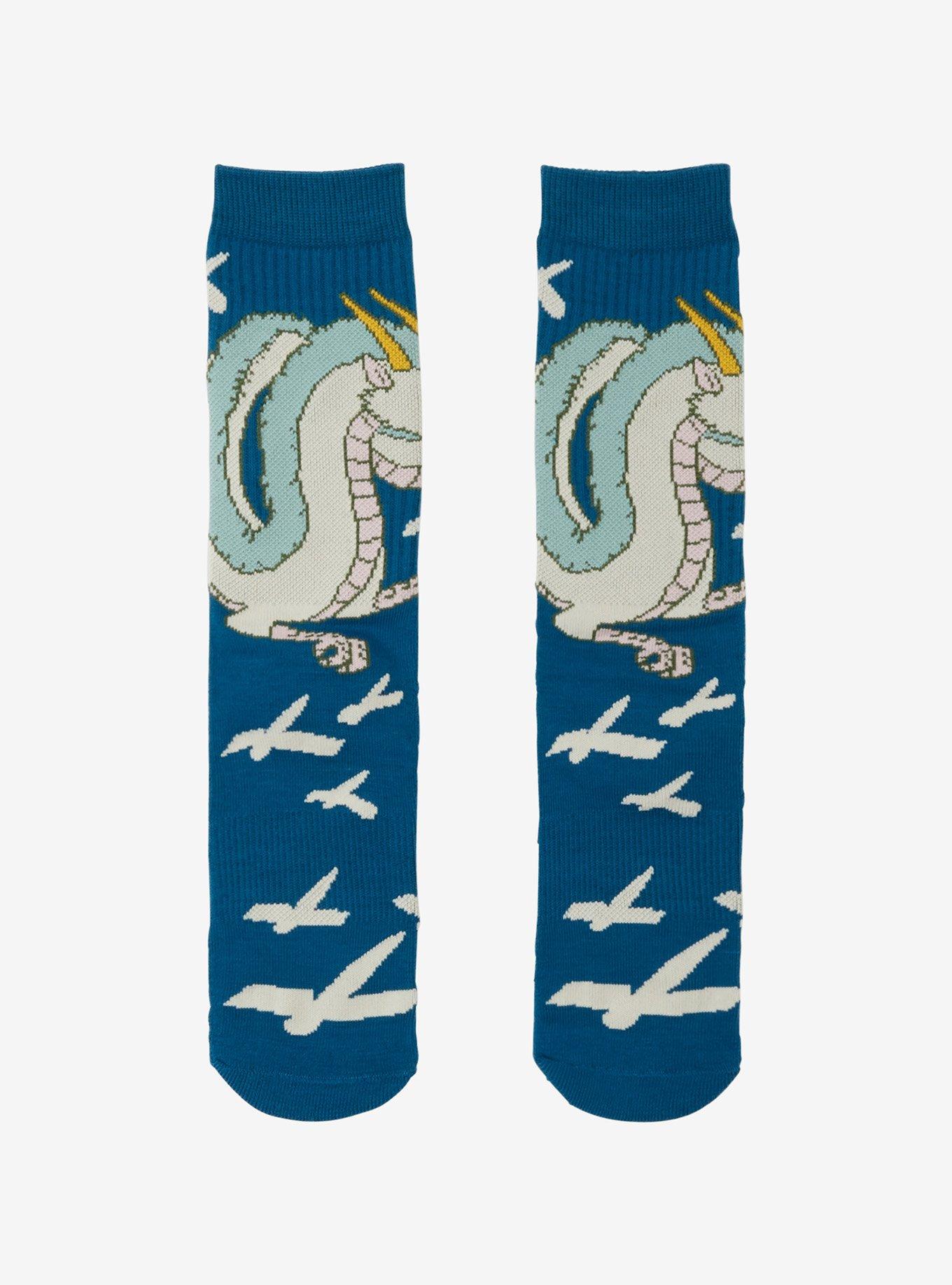 Studio Ghibli® Spirited Away Dragon Haku Crew Socks - BoxLunch Exclusive, , hi-res