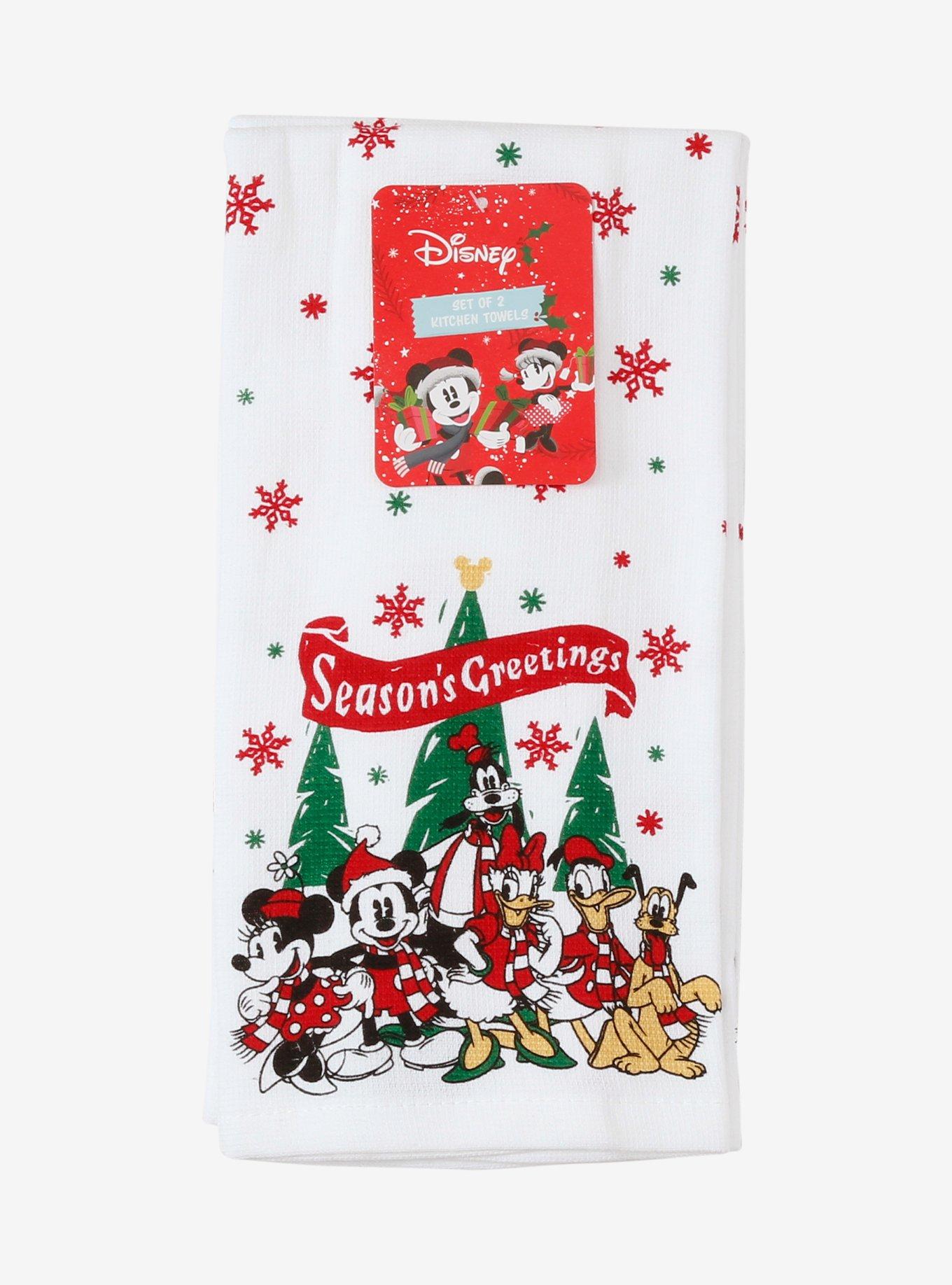 Disney Mickey and Friends Season's Greetings Kitchen Towel Set, , hi-res