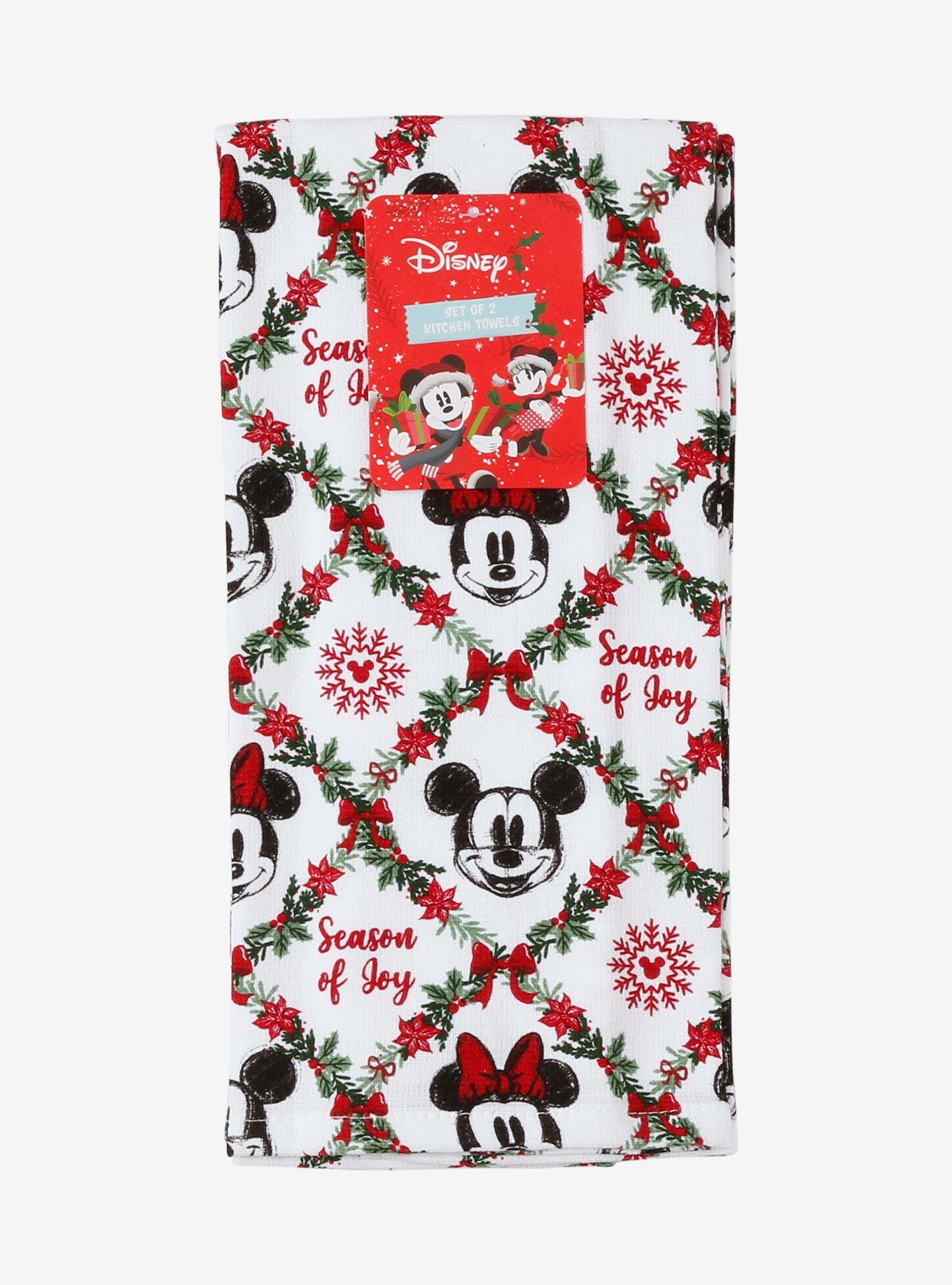 Disney Mickey & Minnie Holiday Kitchen Towel Set, , hi-res
