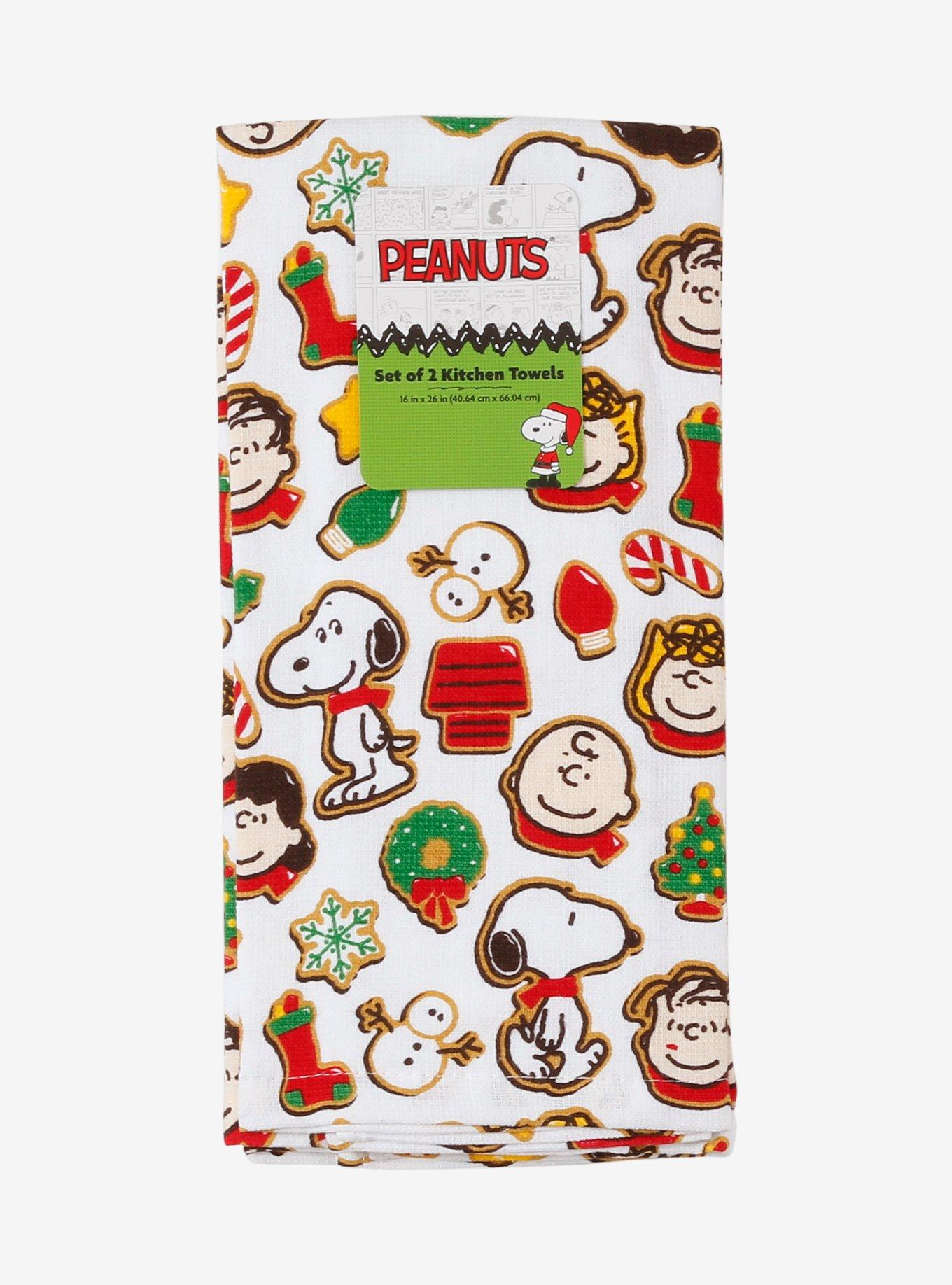 Peanuts Christmas Cookies Holiday Kitchen Towel Set, , hi-res
