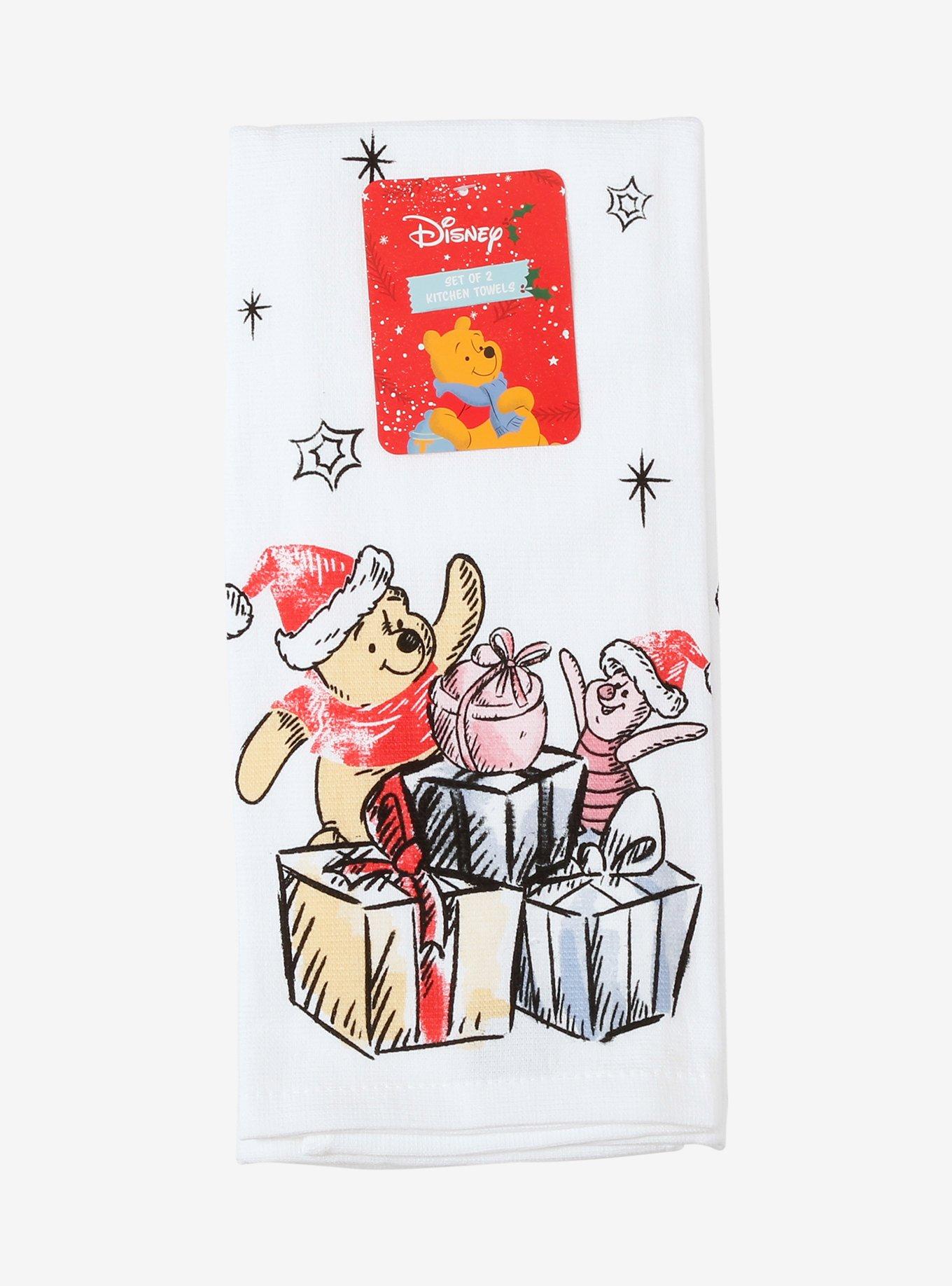 Disney Winnie the Pooh Piglet & Pooh Holiday Kitchen Towel Set, , hi-res