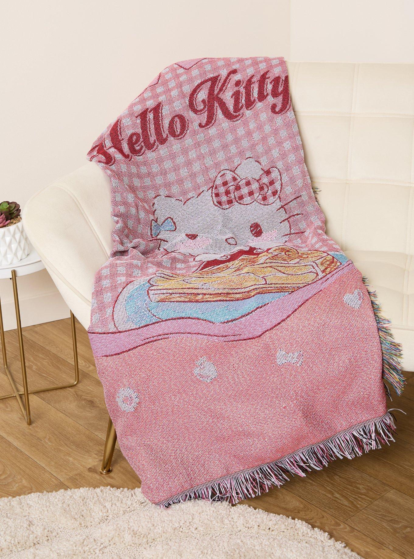 Sanrio Hello Kitty Gingham Portrait Tapestry Throw - BoxLunch Exclusive, , hi-res