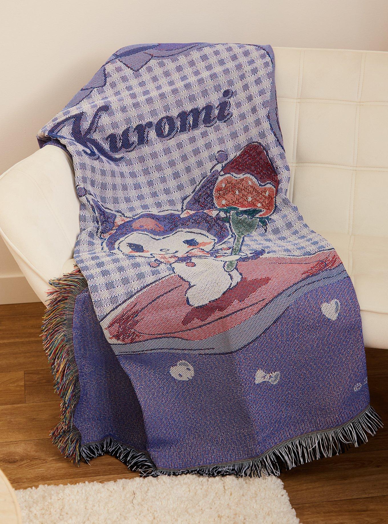 Sanrio Kuromi Gingham Tapestry Throw — BoxLunch Exclusive, , hi-res