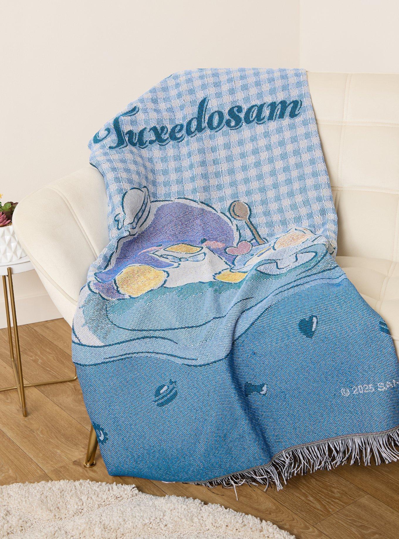 Sanrio Tuxedo Sam Gingham Portrait Tapestry Throw - BoxLunch Exclusive, , hi-res
