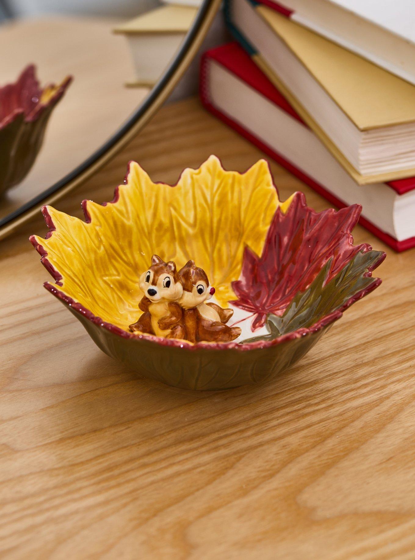 Disney Chip and Dale Figural Autumn Leaf Trinket Dish - BoxLunch Exclusive, , hi-res