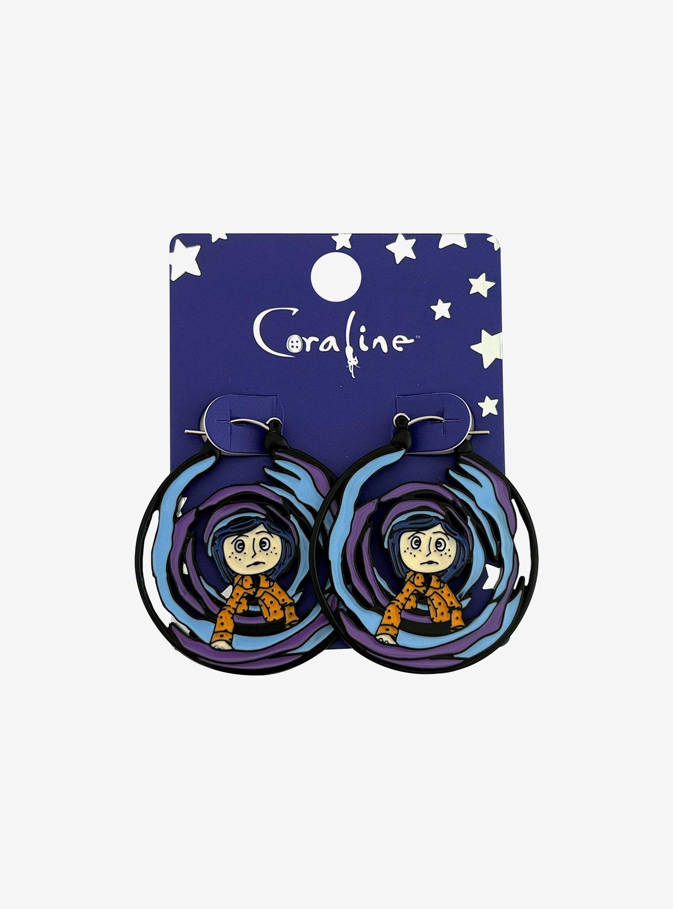 Coraline Tunnel Scene Hoop Earrings, , hi-res
