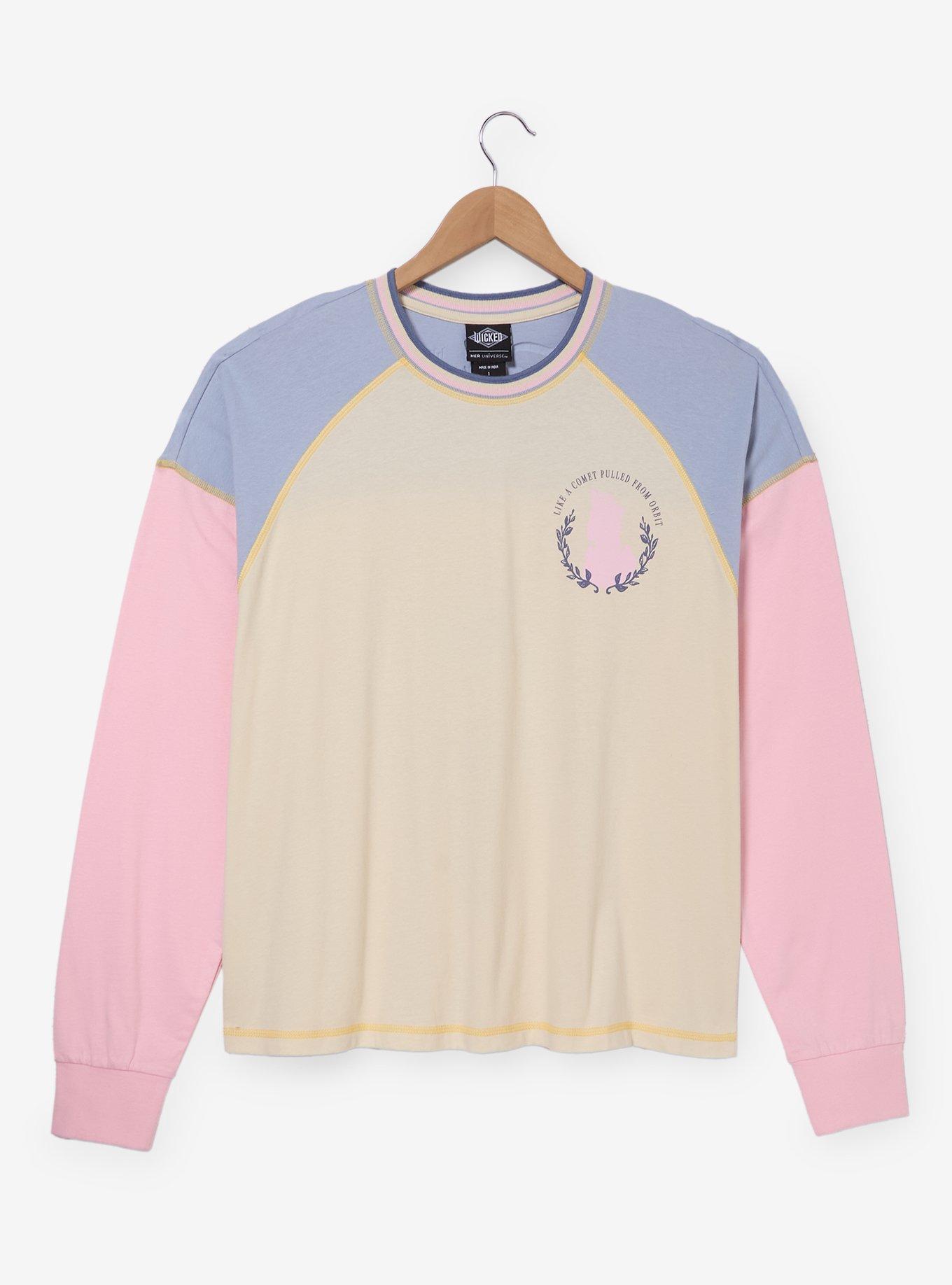 Wicked: For Good Glinda For Good Women's Plus Size Raglan Long Sleeve T-Shirt — BoxLunch Exclusive, , hi-res
