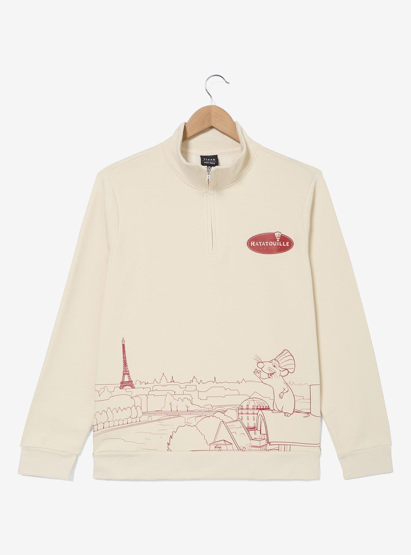 Disney Pixar Ratatouille Paris Quarter Zip Crewneck — BoxLunch Exclusive, , hi-res