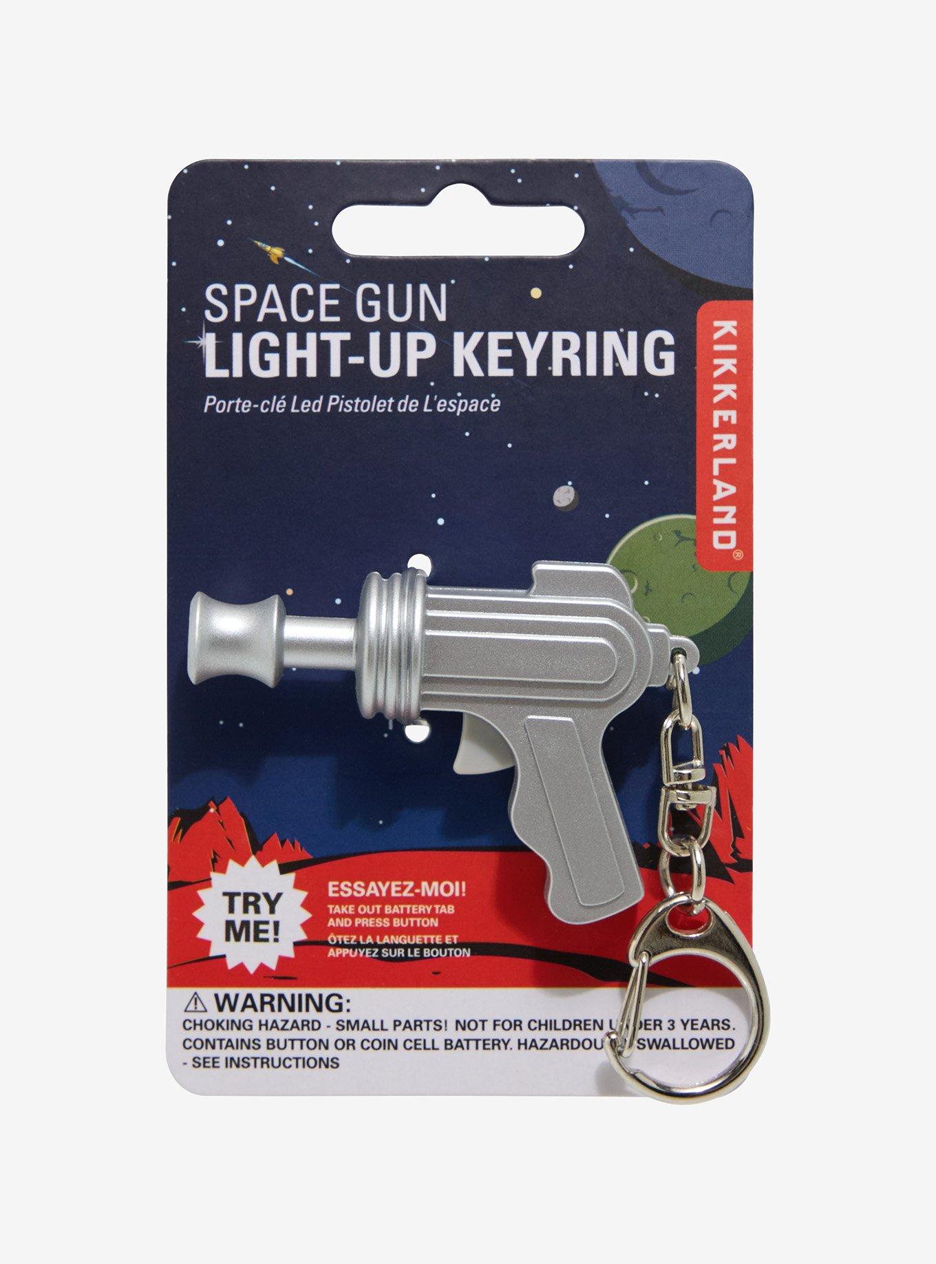 Kikkerland Space Gun LED & Sound Key Chain, , hi-res