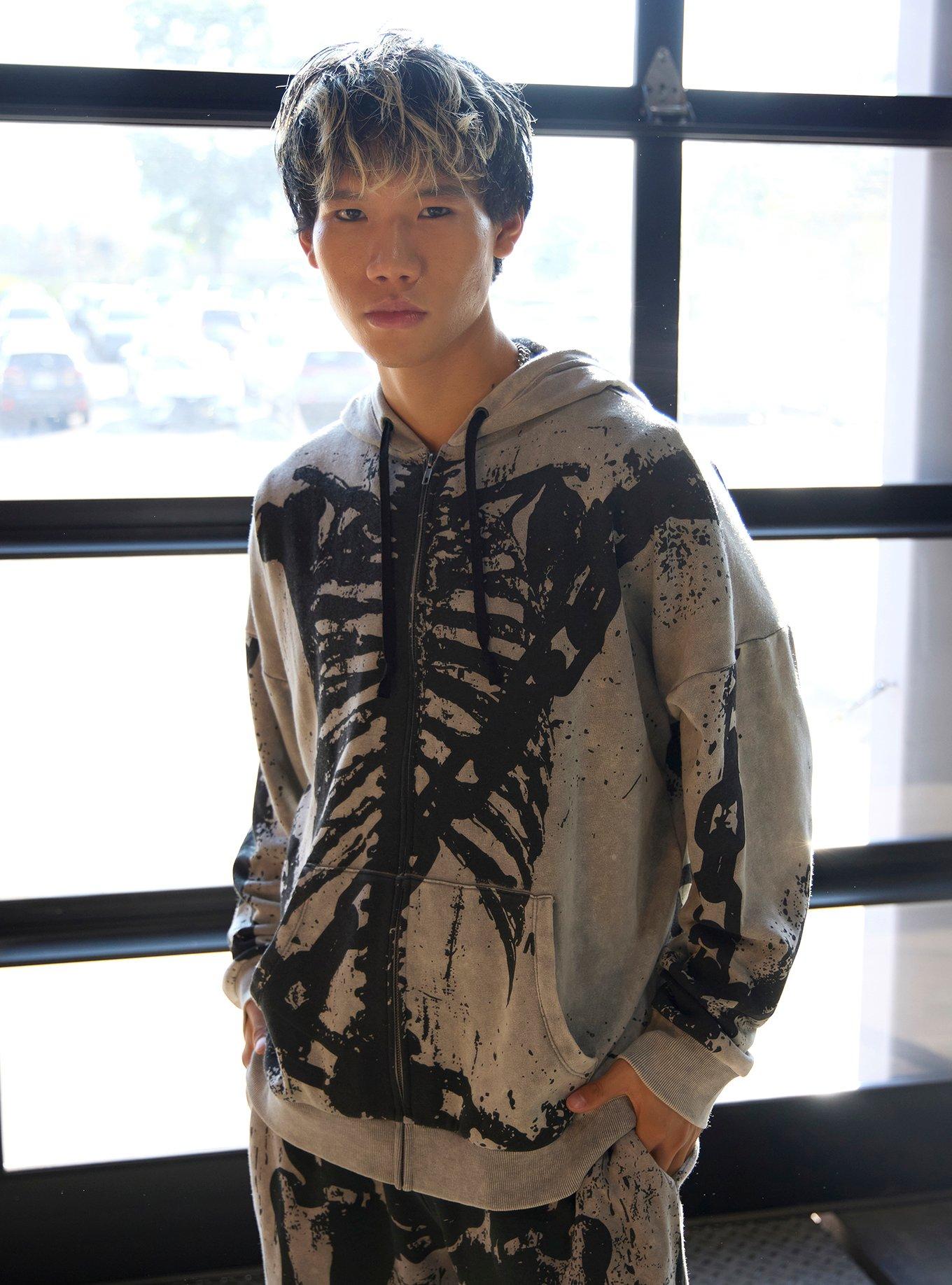 Chained Rib Cage Hoodie, , hi-res