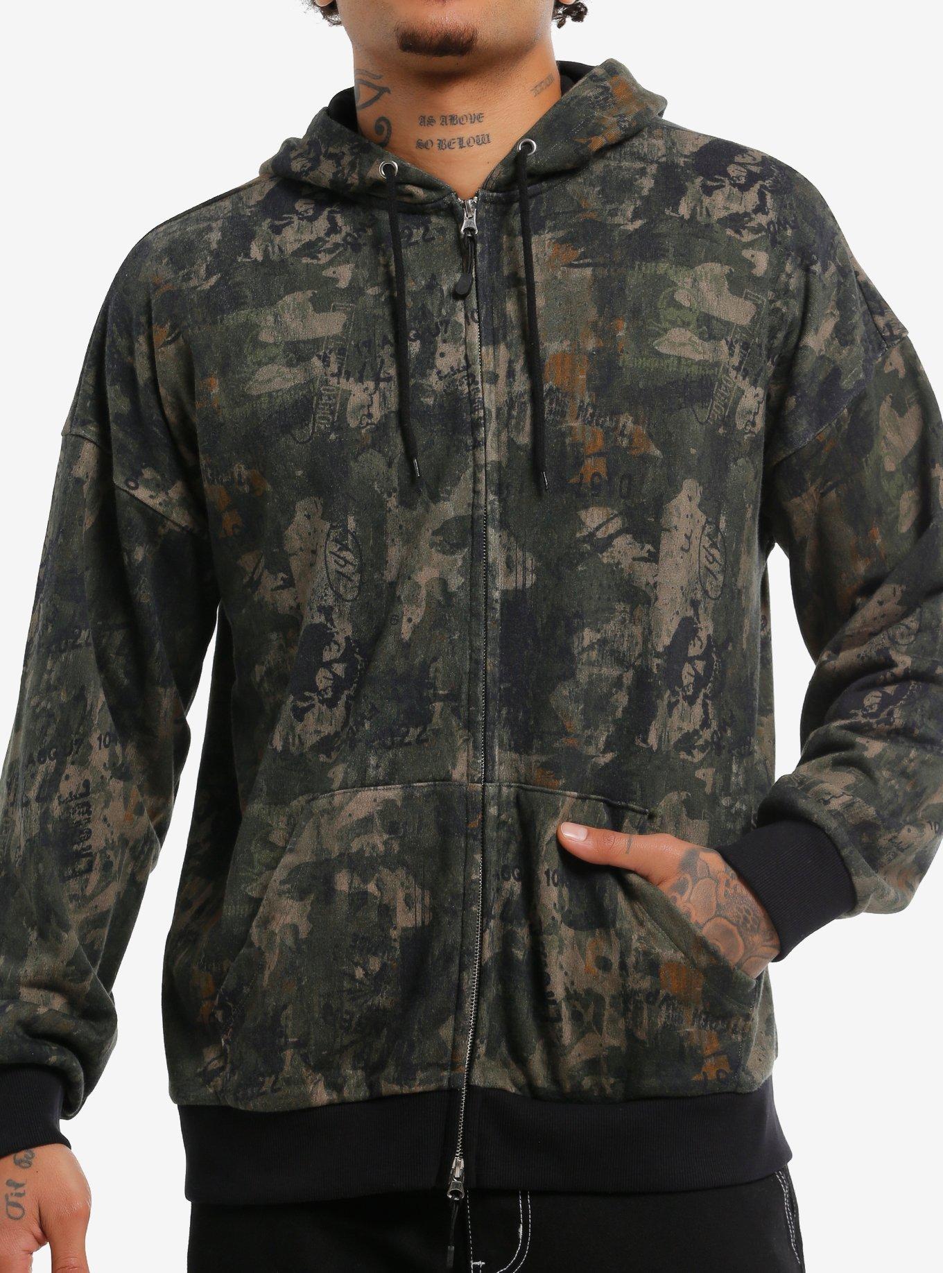 Skull Camouflage Hoodie, , hi-res