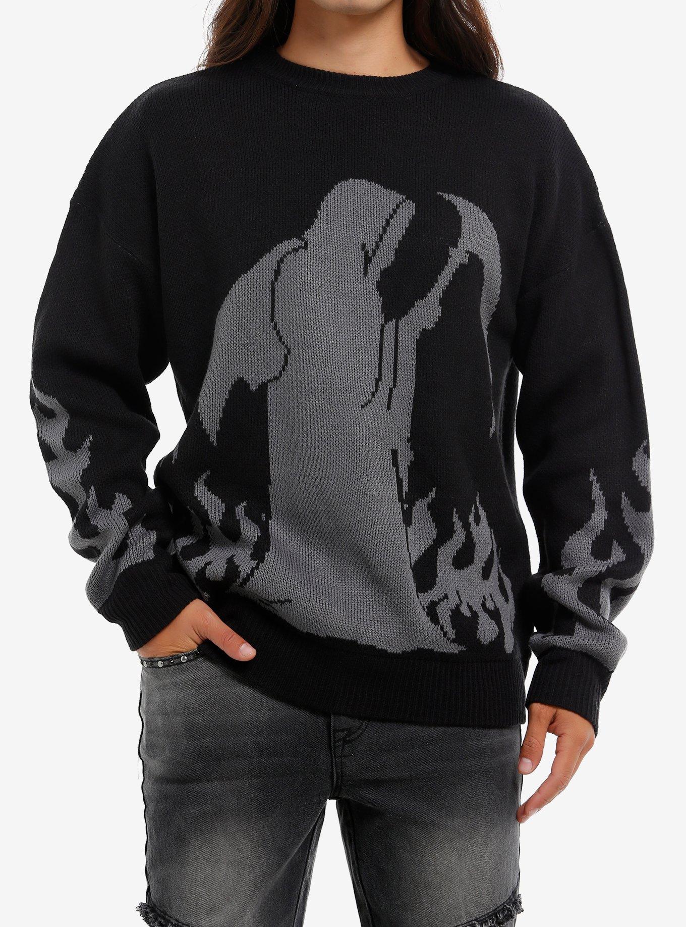 Grim Reaper Intarsia Sweater, , hi-res