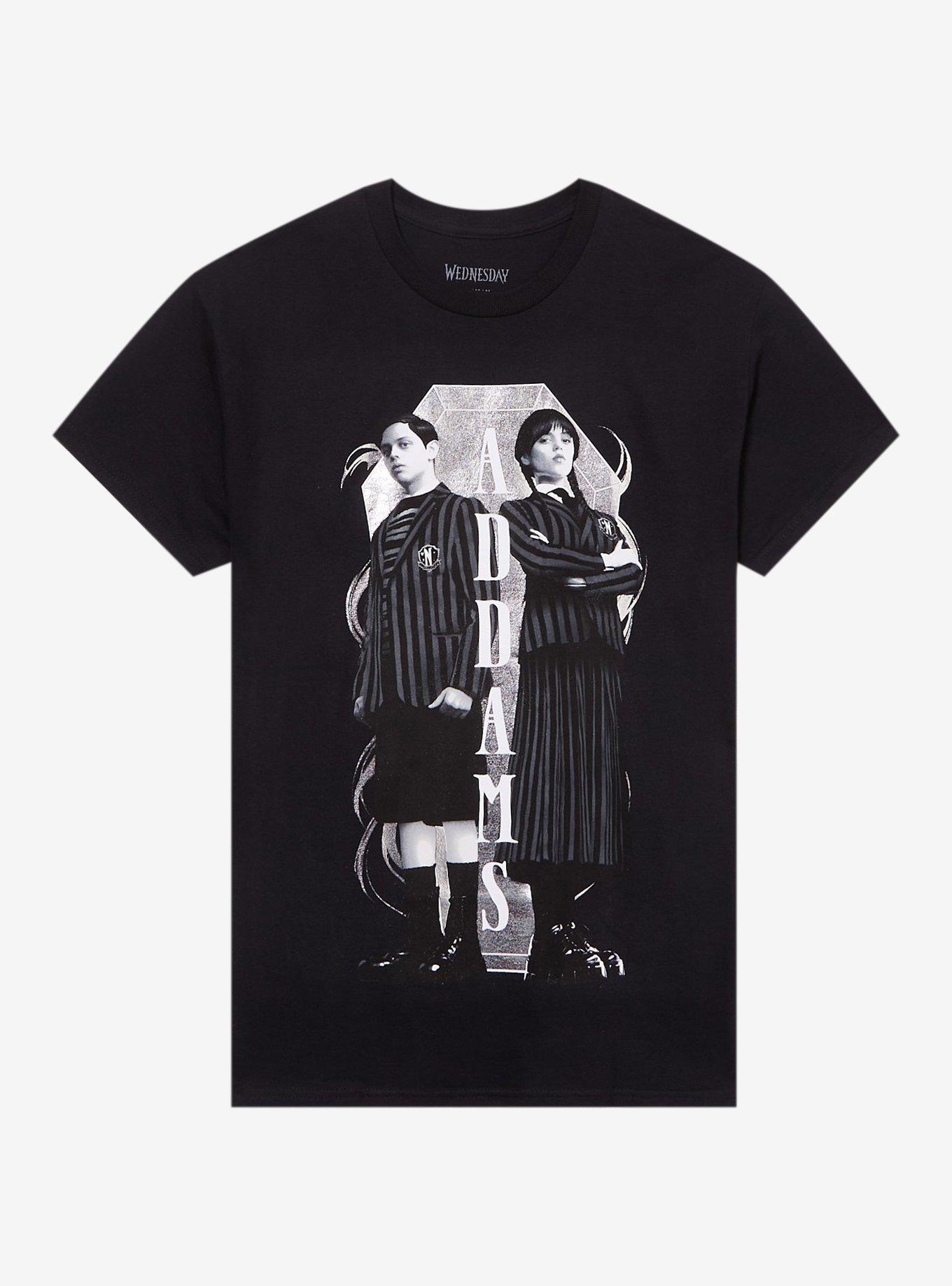 Wednesday Addams Family Duo Girls T-Shirt, , hi-res