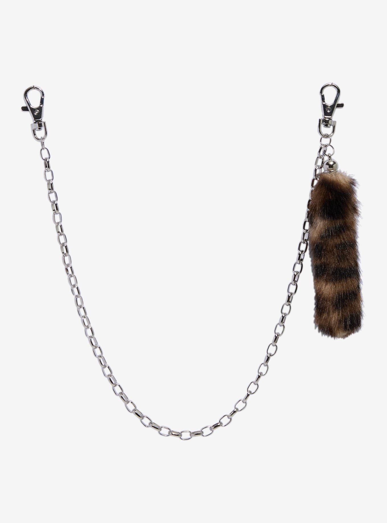 Raccoon Tail 18 Inch Wallet Chain, , hi-res