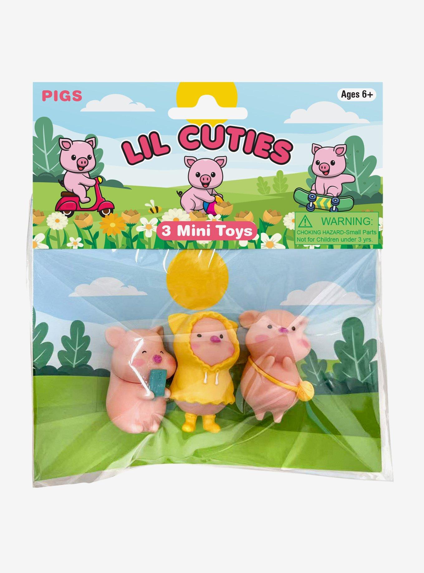 Lil' Cuties Pig Mini Figure Set, , hi-res