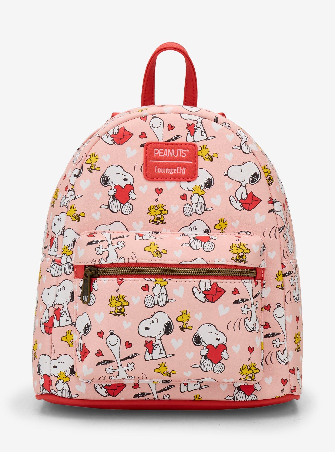 Loungefly Peanuts Snoopy & Woodstock Valentine's Day Mini Backpack, , hi-res