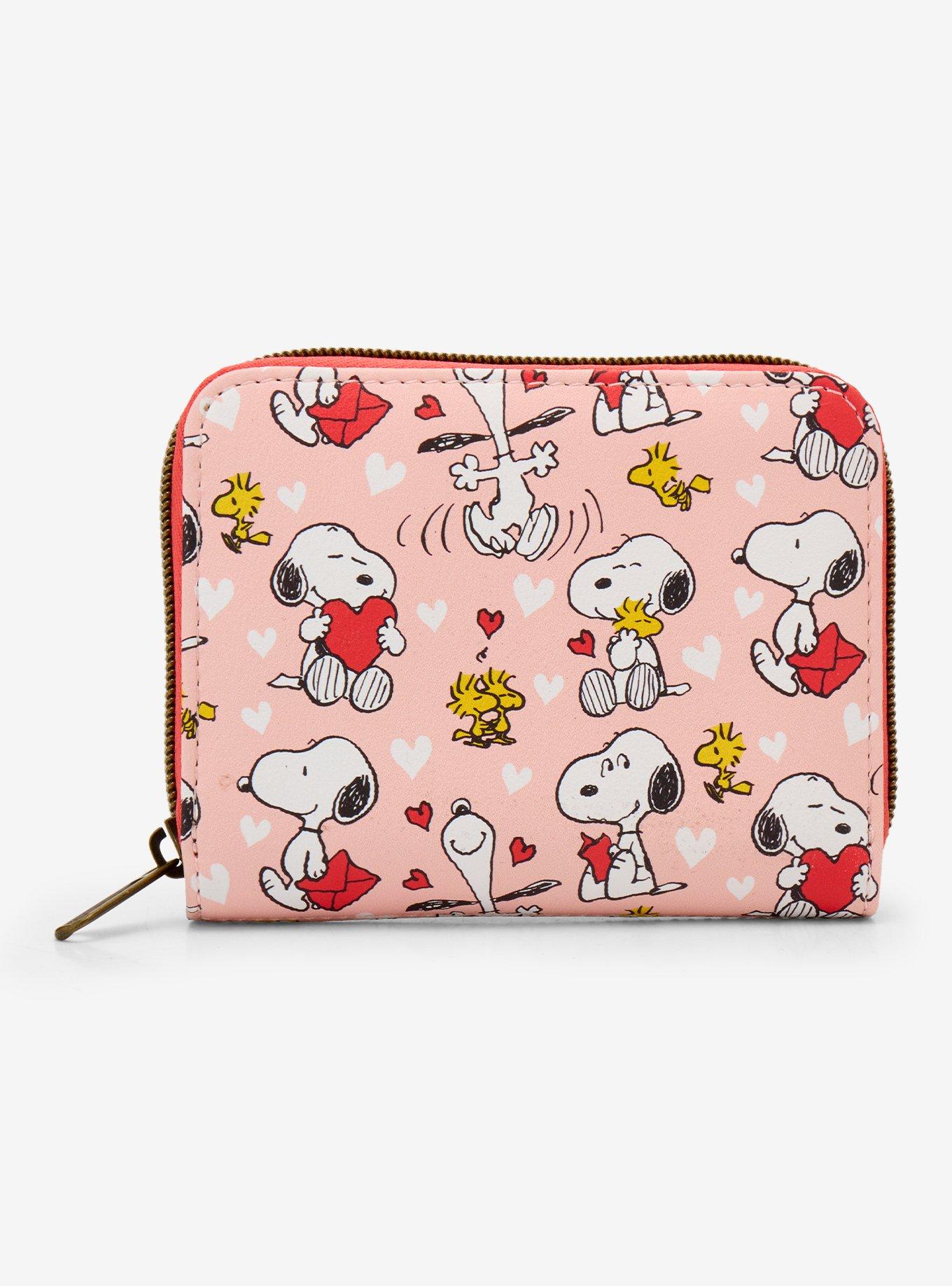 Loungefly Peanuts Snoopy & Woodstock Valentine's Day Mini Zipper Wallet, , hi-res