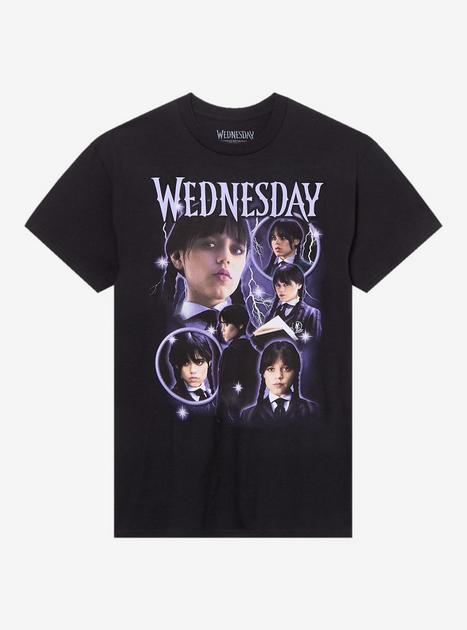 Wednesday Purple Collage T-Shirt | Hot Topic