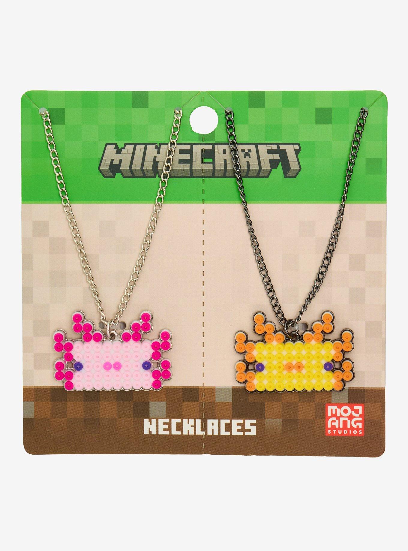 Minecraft Axolotl Best Friend Necklace Set, , hi-res