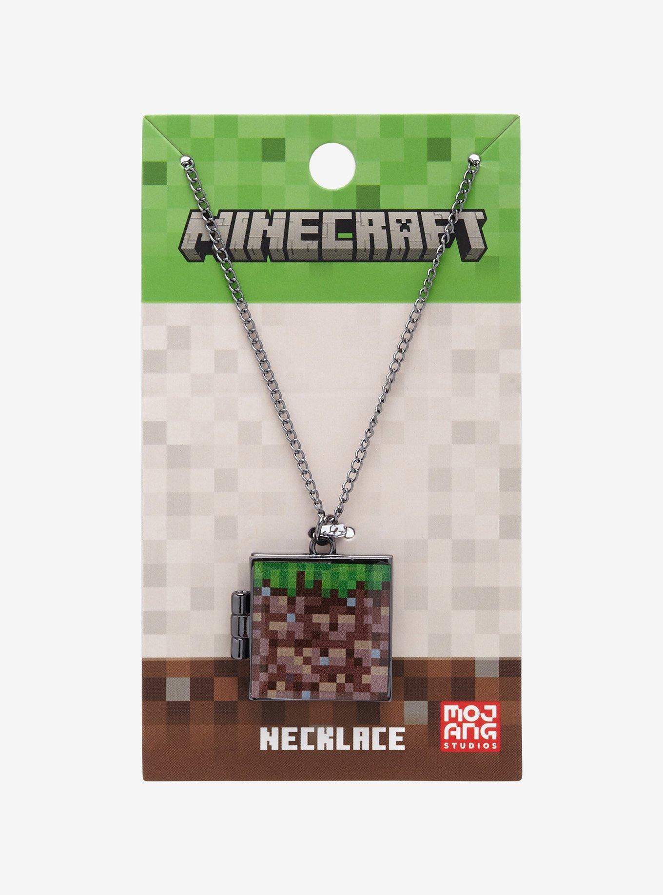 Minecraft Grass Block Locket Necklace, , hi-res