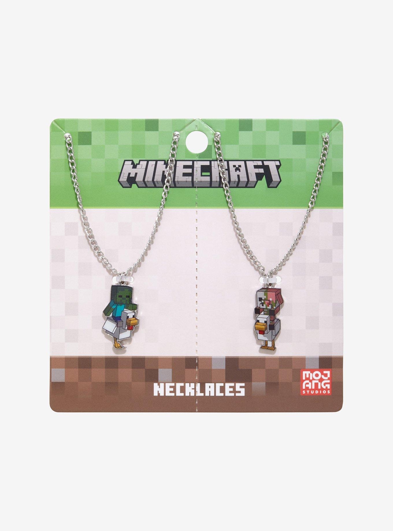 Minecraft Chicken Jockey Best Friend Necklace Set, , hi-res