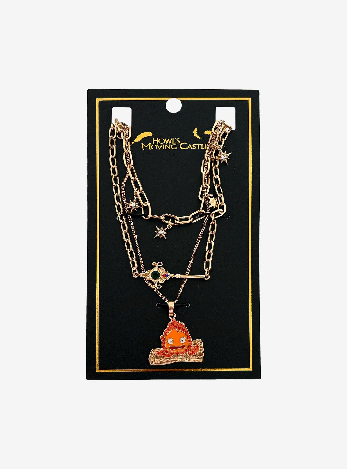 Studio Ghibli® Howl's Moving Castle Calcifer Necklace Set, , hi-res