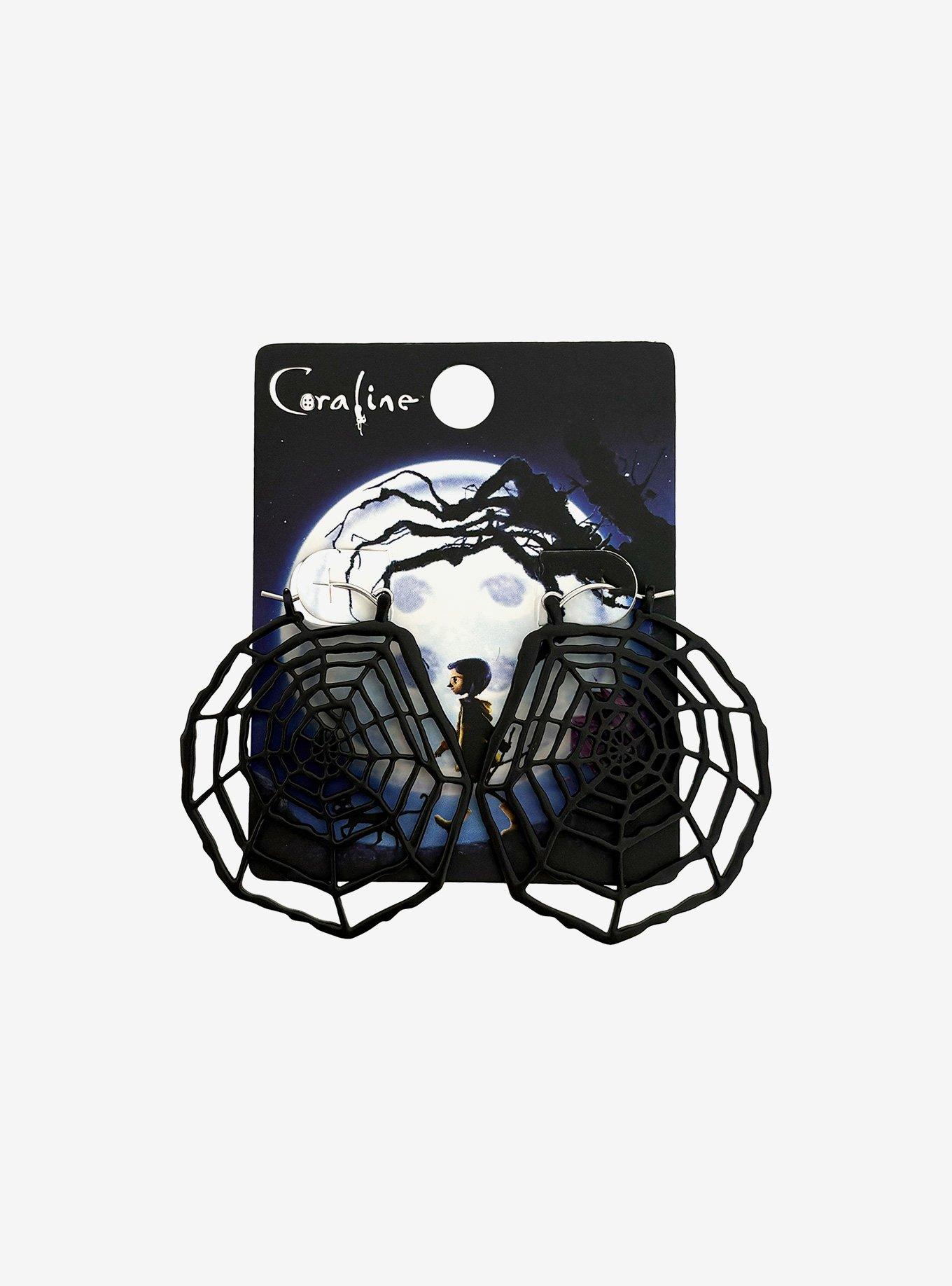 Coraline Spiderweb Drop Earrings, , hi-res