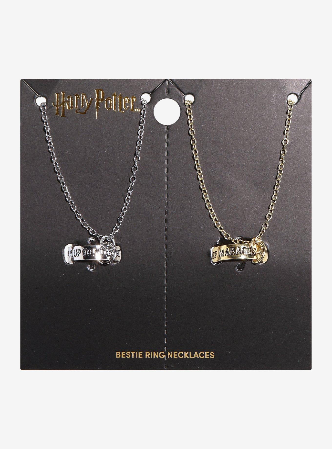 Harry Potter Marauder's Map Best Friend Ring Necklace Set, , hi-res