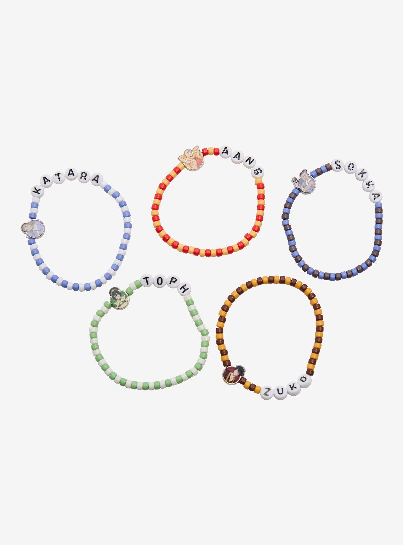 Avatar: The Last Airbender Character Bead Bracelet Set, , hi-res