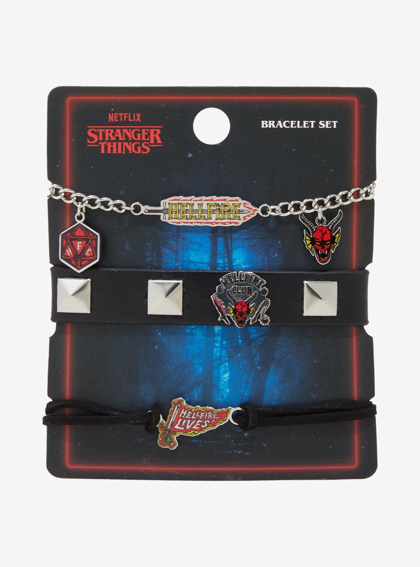 Stranger Things Hellfire Club Bracelet Set, , hi-res