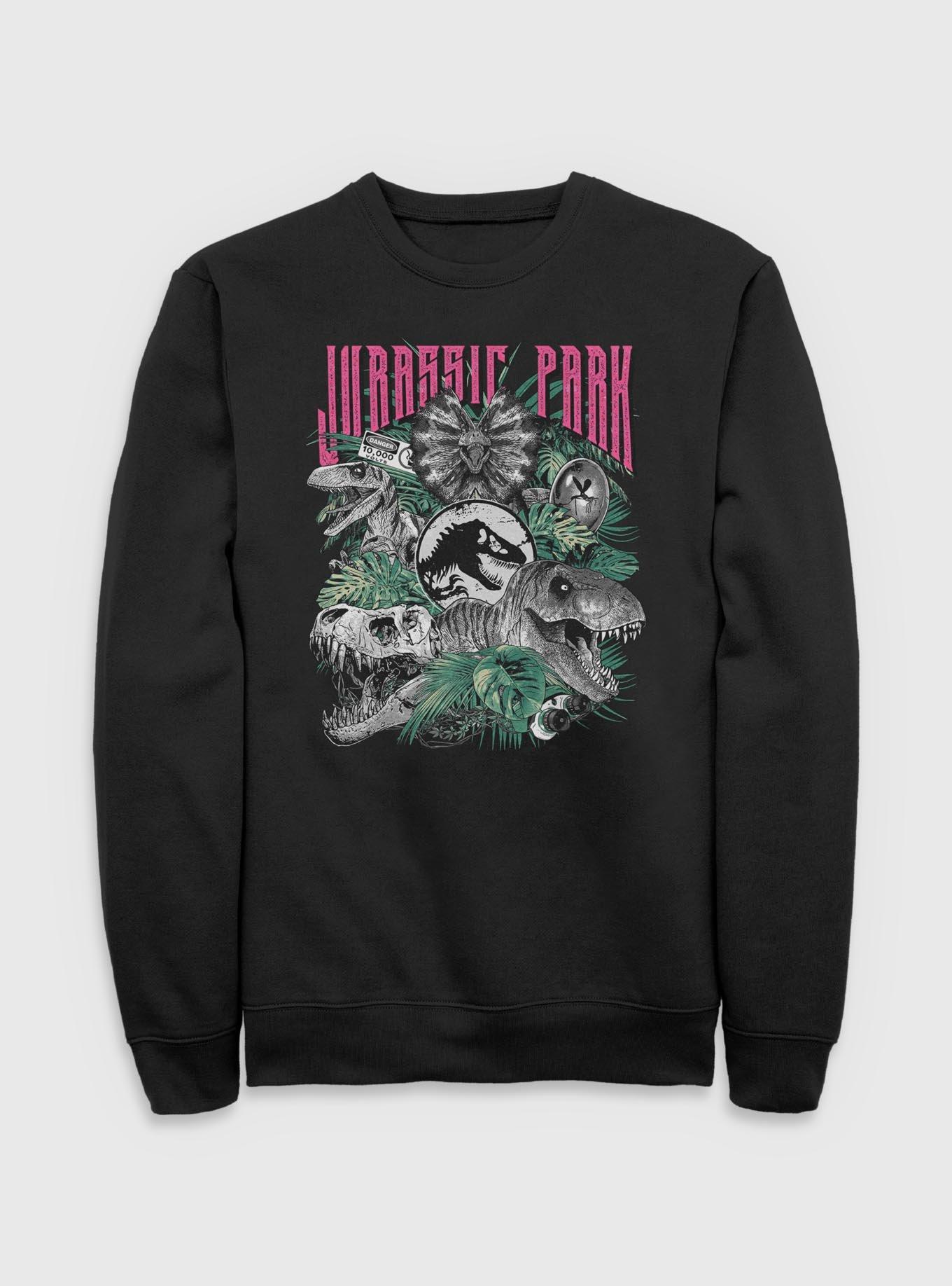 Jurassic Park Life Finds A Way Iconic Dinosaurs Sweatshirt BoxLunch Exclusive, , hi-res