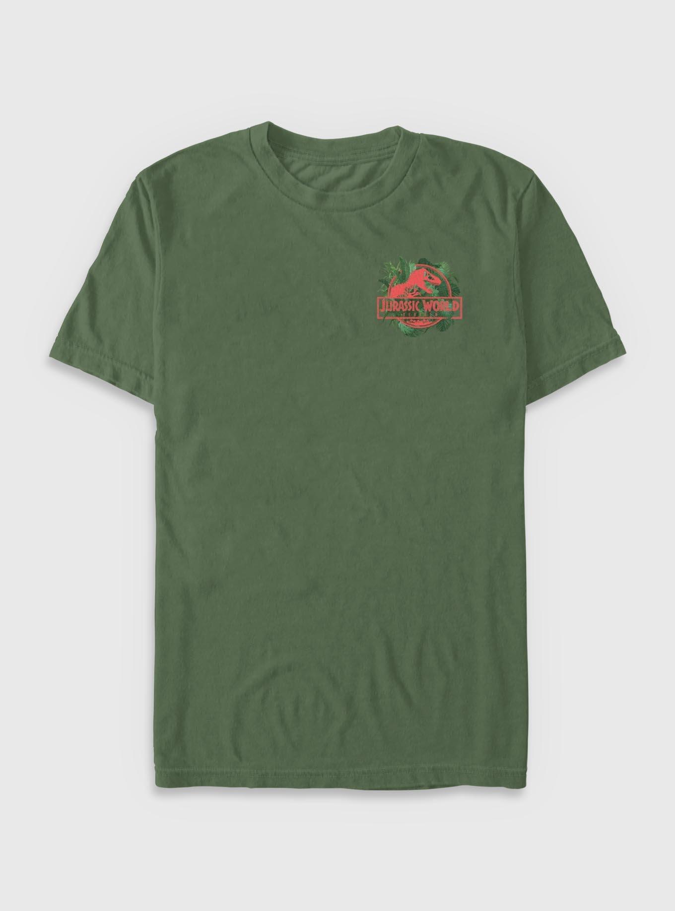 Jurassic Park Life Found A Way Aquilops Garment Dye T-shirt BoxLunch Exclusive, MOSS, hi-res