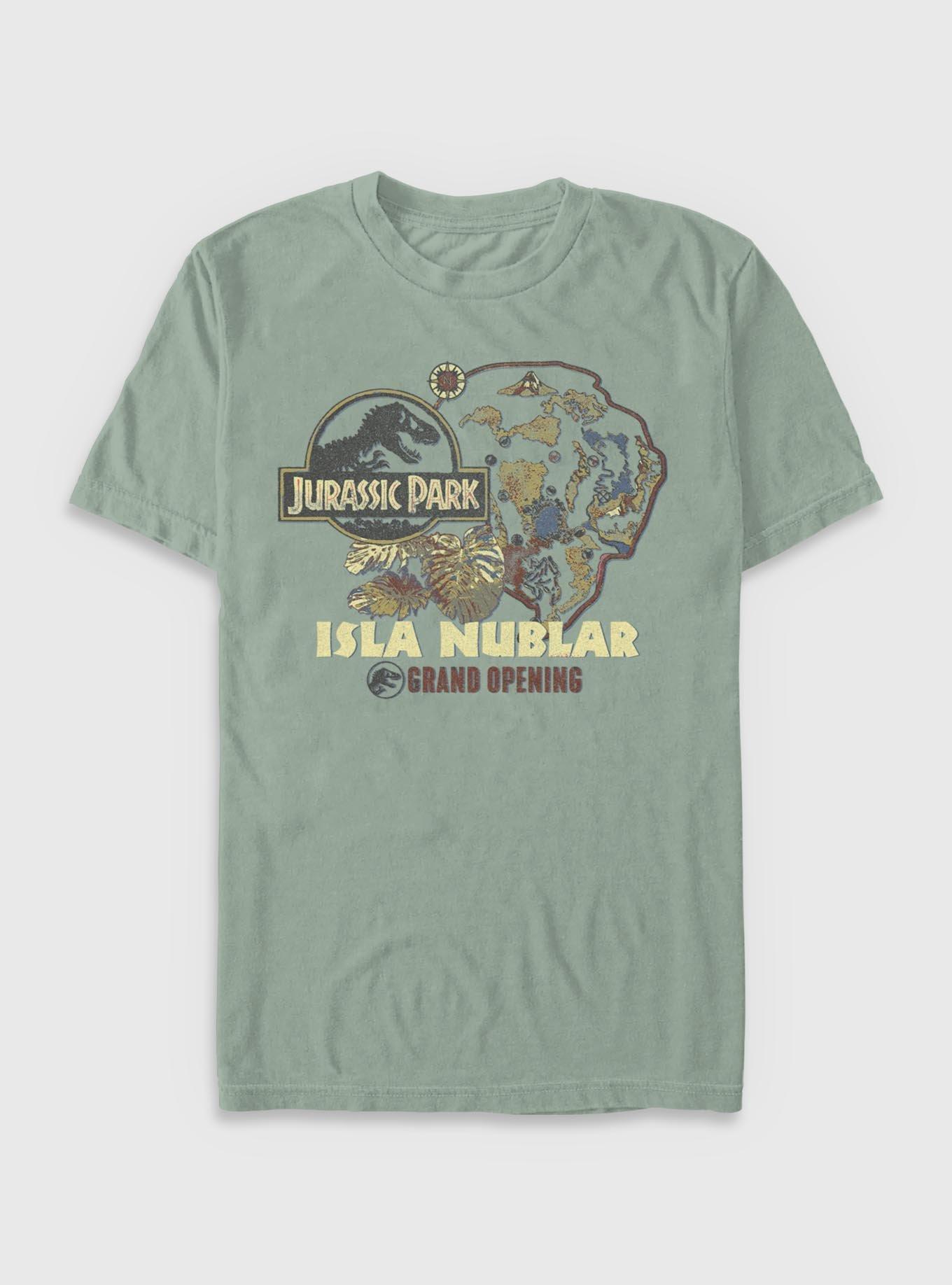 Jurassic Park Isla Nublar Grand Opening Garment Dye T-shirt BoxLunch Exclusive, BAY, hi-res