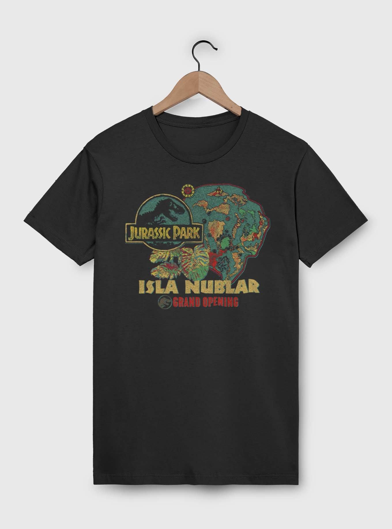 Jurassic Park Isla Nublar Grand Opening T-shirt BoxLunch Exclusive, BLACK, hi-res