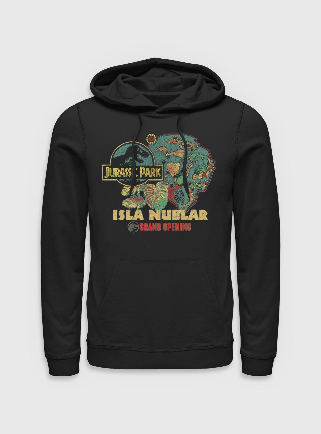 Jurassic Park Isla Nublar Grand Opening Hoodie BoxLunch Exclusive, BLACK, hi-res