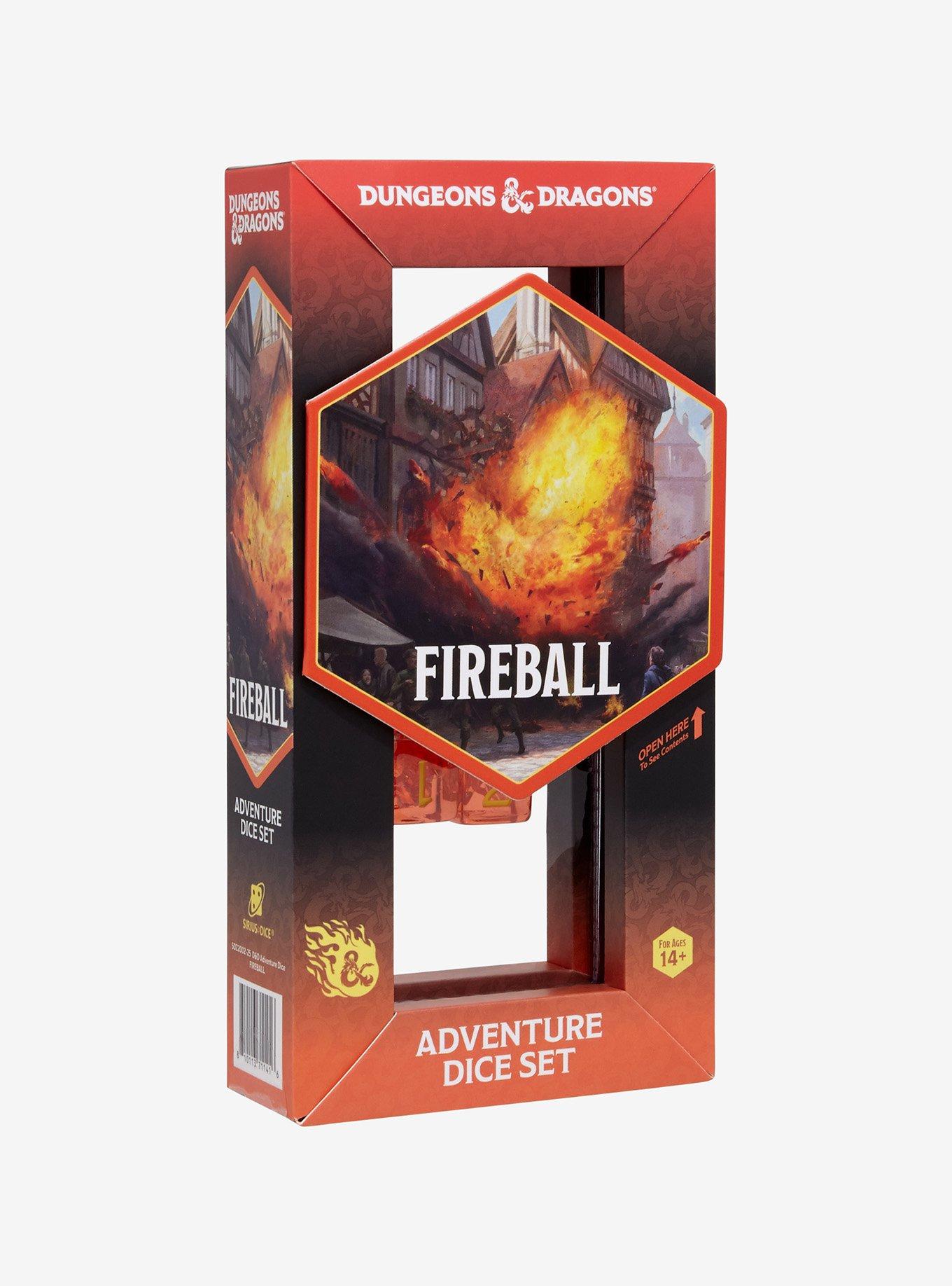 Dungeons & Dragons Fireball Adventure Dice Set, , hi-res