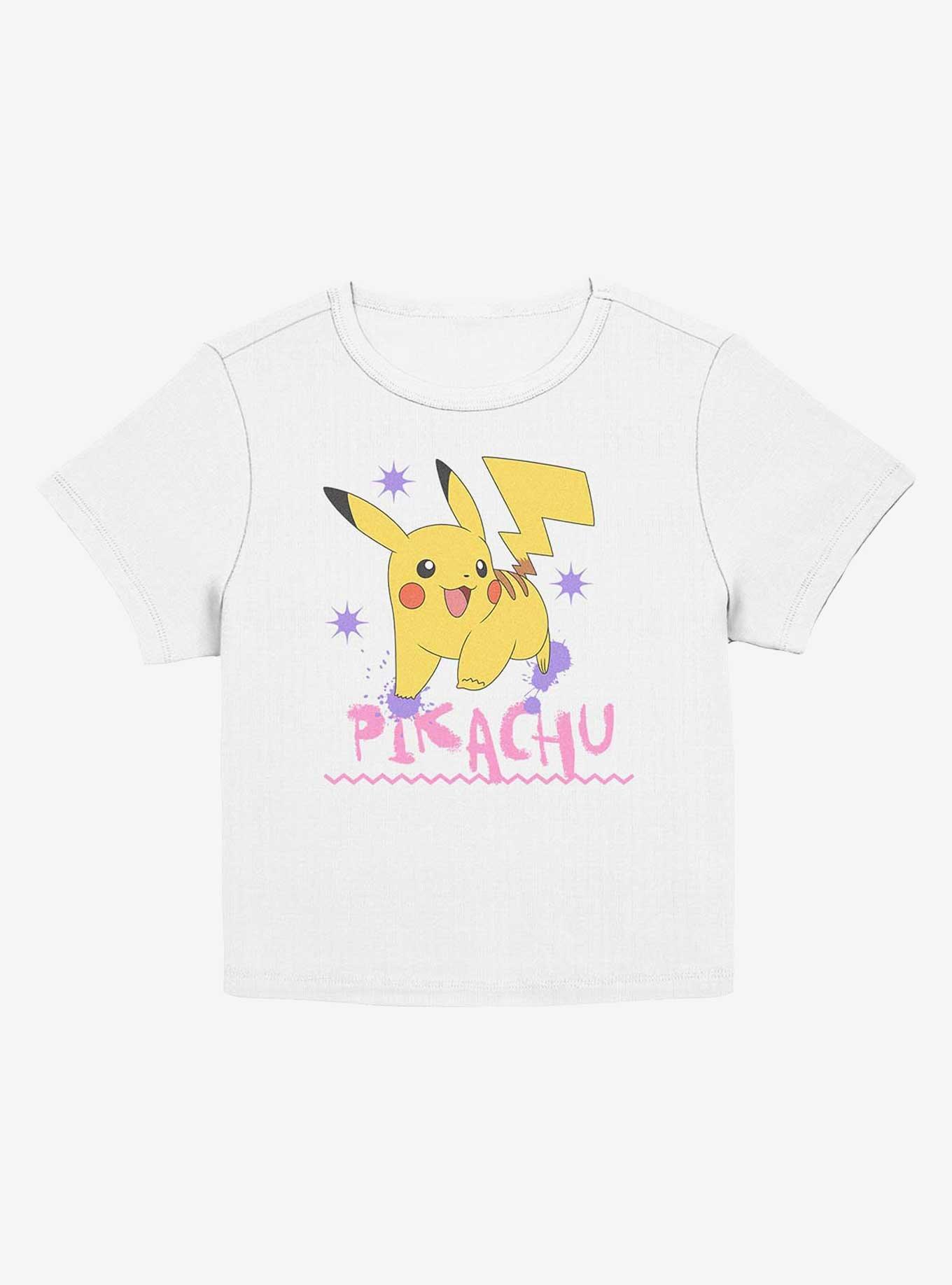 Pokemon Pikachu Spark Splatter Girls Baby T-Shirt, EGRET, hi-res