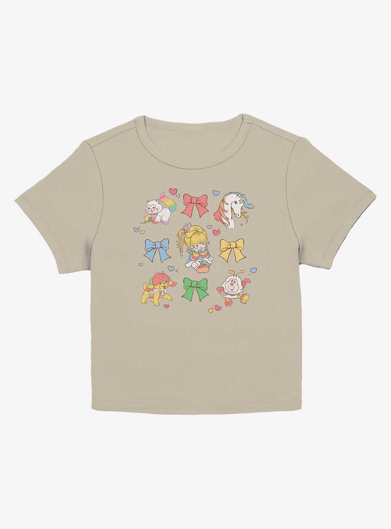 Rainbow Brite Cutie Bow Grid Girls Baby T-Shirt, , hi-res