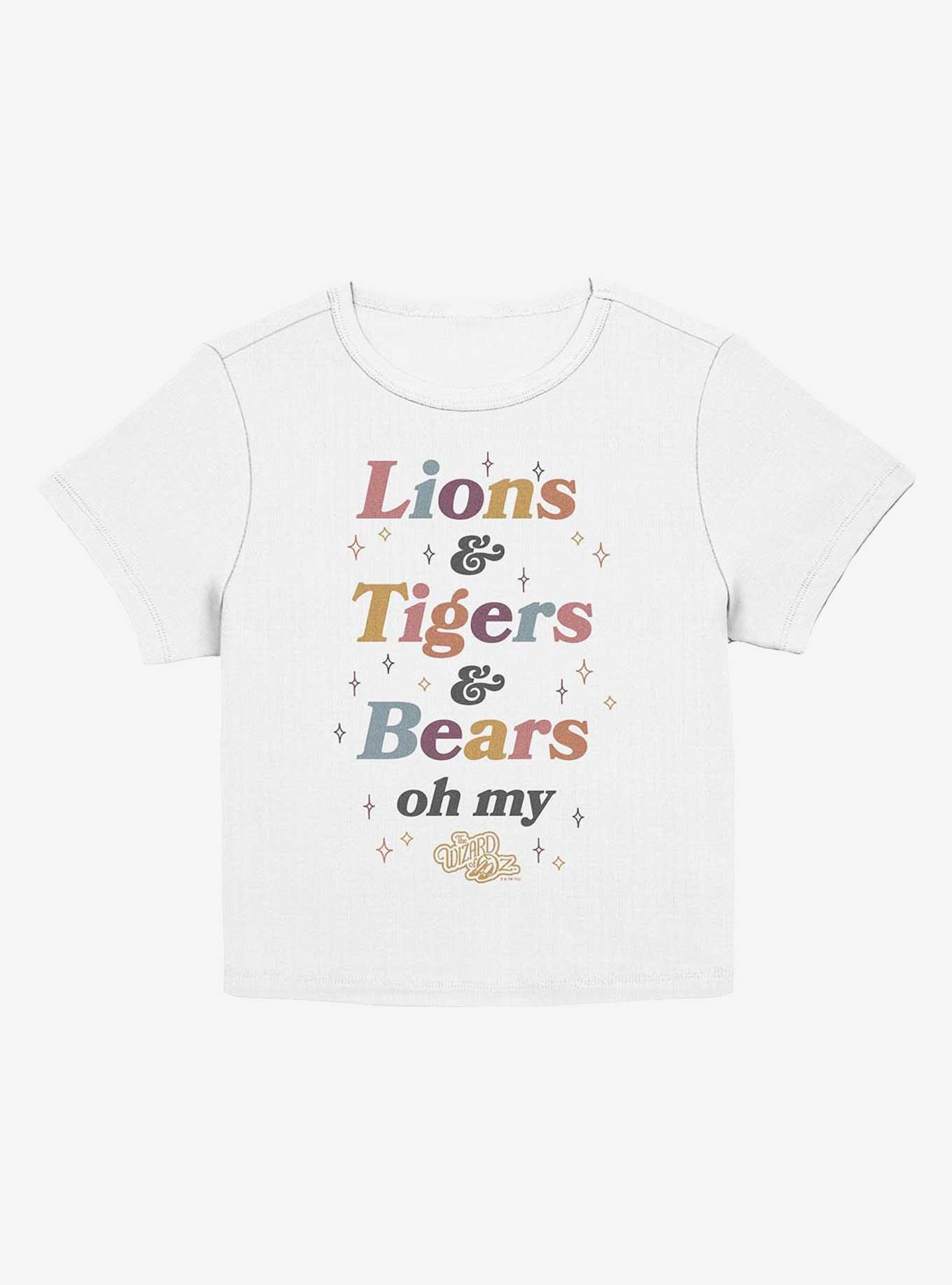 Wizard Of Oz Lions Tigers Bears Girls Baby T-Shirt, EGRET, hi-res