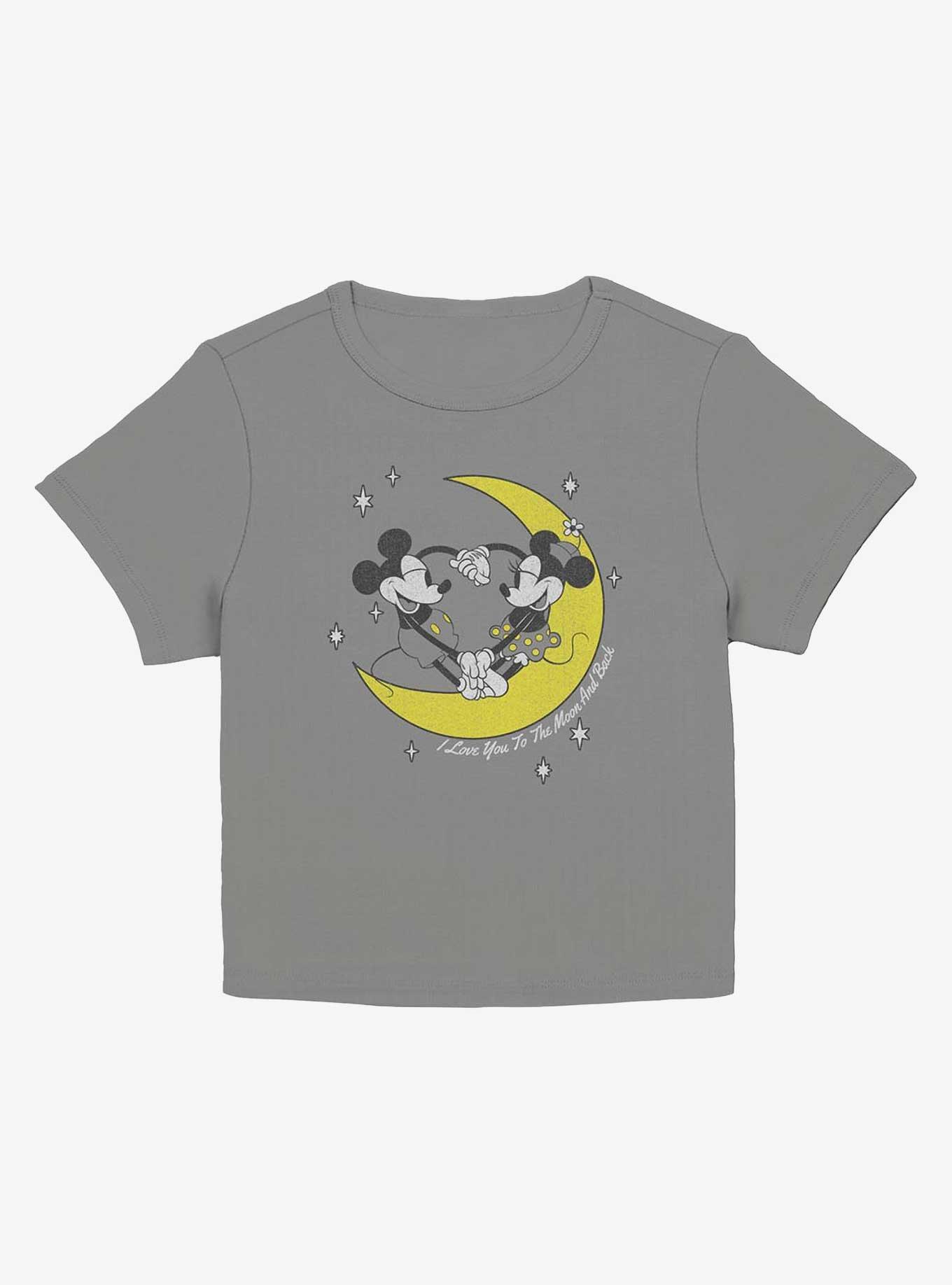 Disney Mickey Mouse & Minnie Mouse I Love You To The Moon And Back Girls Baby T-Shirt, CHARCOAL, hi-res