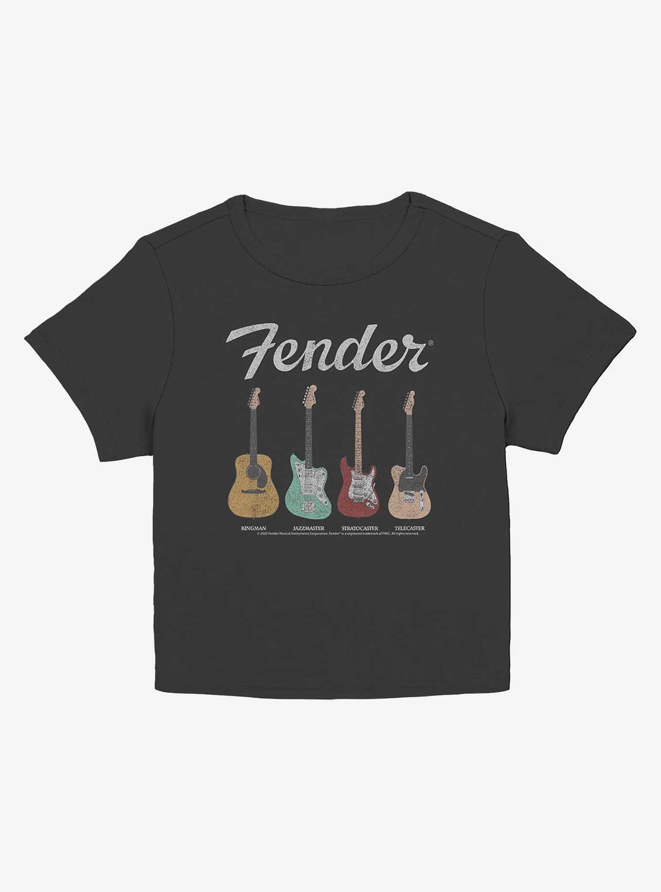 Fender Guitars Girls Baby T-Shirt, BLACK, hi-res view 1