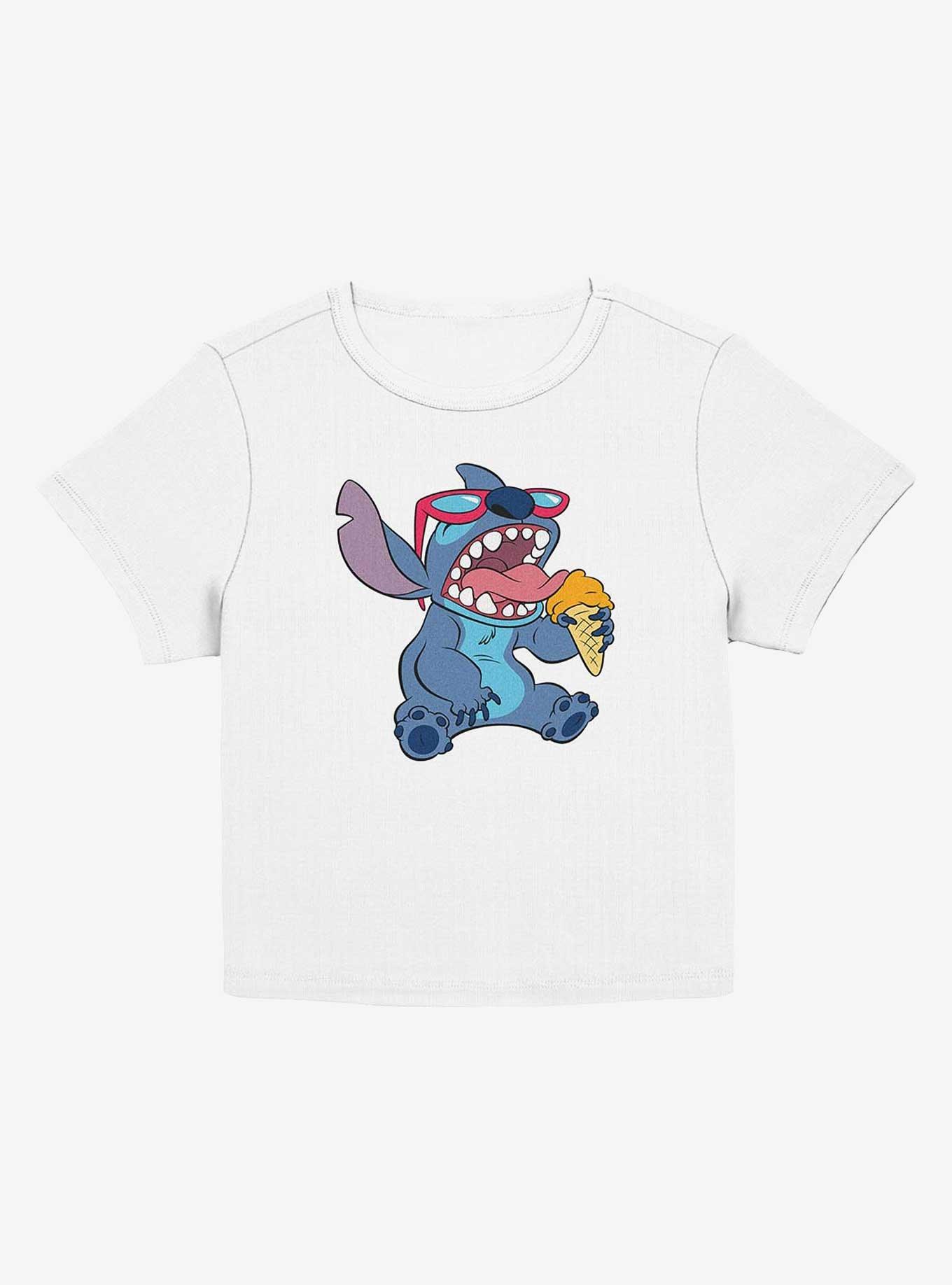 Disney Lilo & Stitch Ice Cream Stitch Girls Baby T-Shirt, EGRET, hi-res