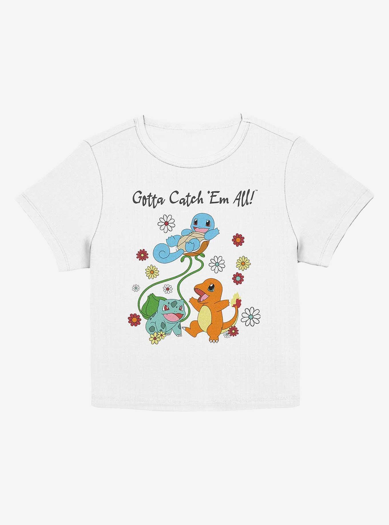 Pokemon Catch Em All Flowers Girls Baby T-Shirt, , hi-res