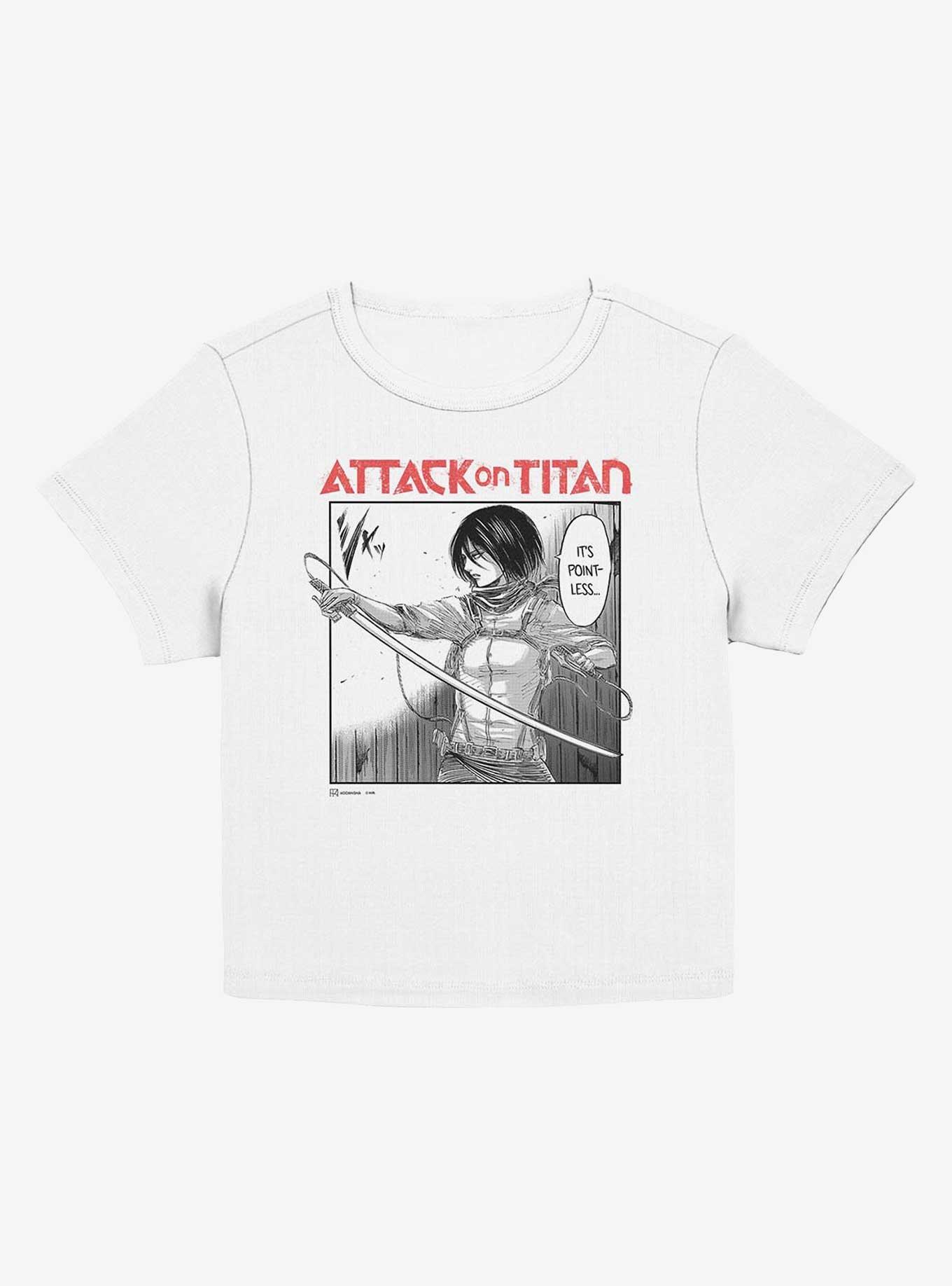 Attack on Titan Mikasa Manga Girls Baby T-Shirt, EGRET, hi-res