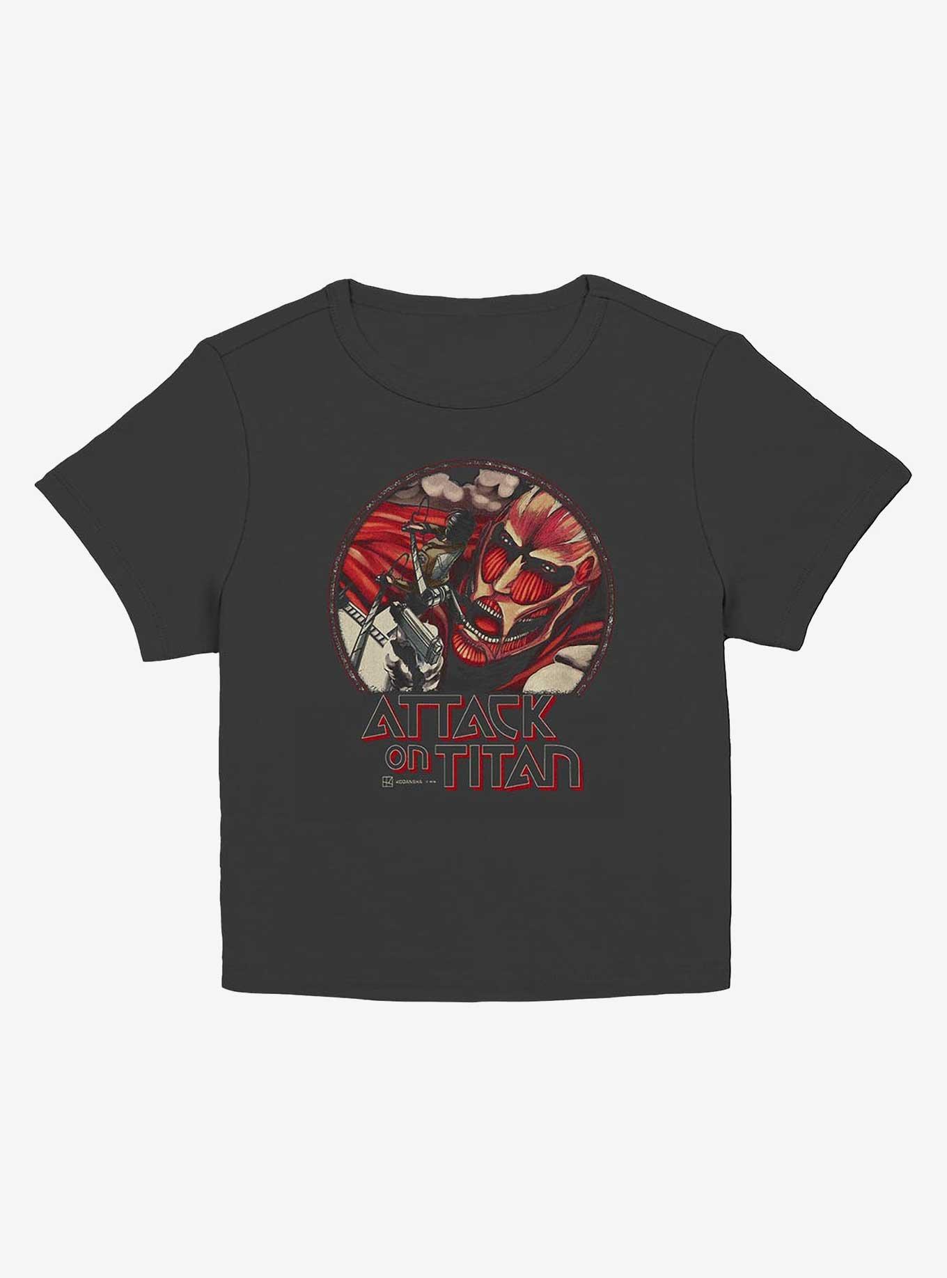 Attack on Titan Eren Yeager Vs Colossal Comic Cover Girls Baby T-Shirt