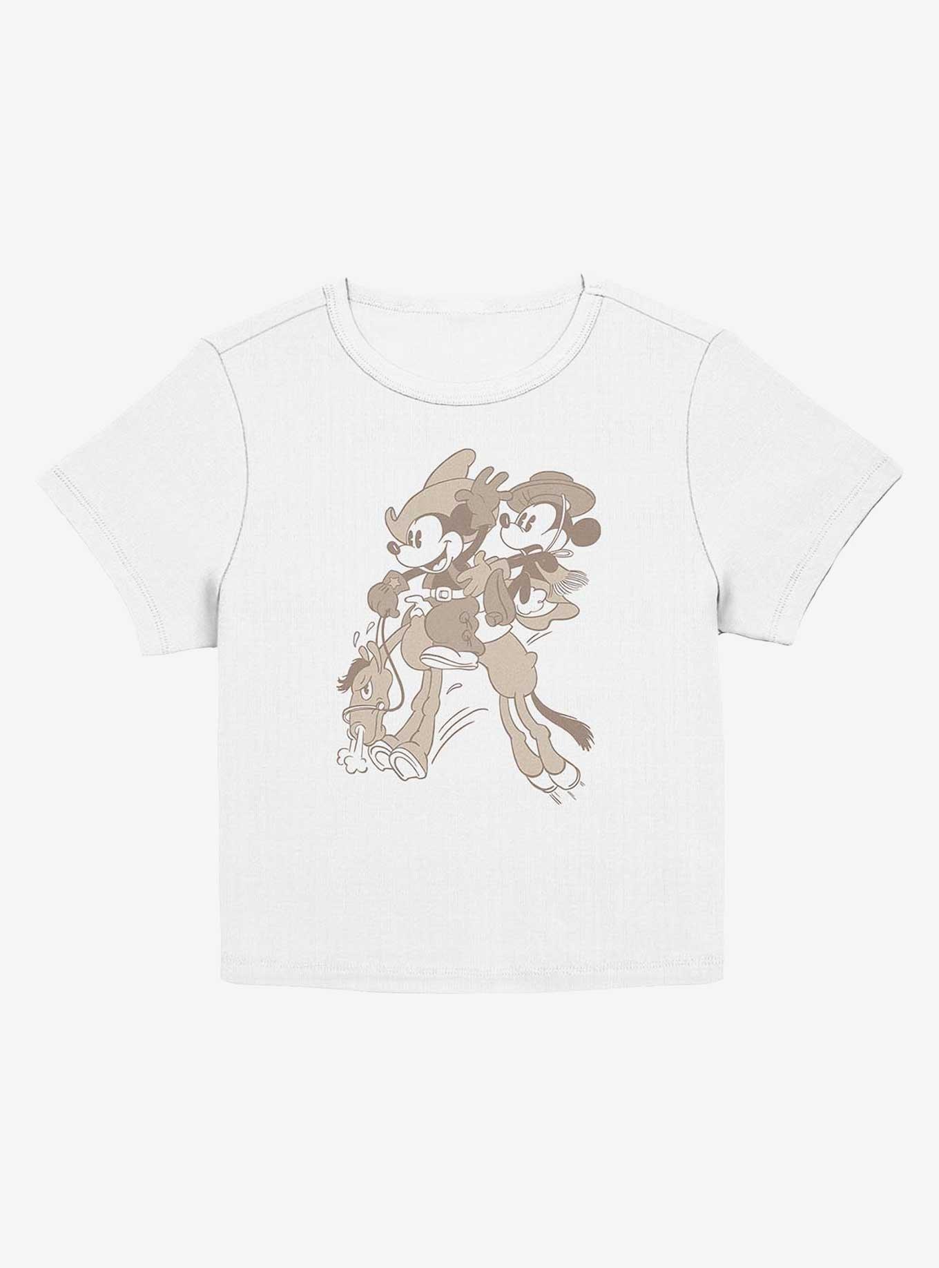 Disney Mickey Mouse & Minnie Mouse Horse Ride Girls Baby T-Shirt, EGRET, hi-res