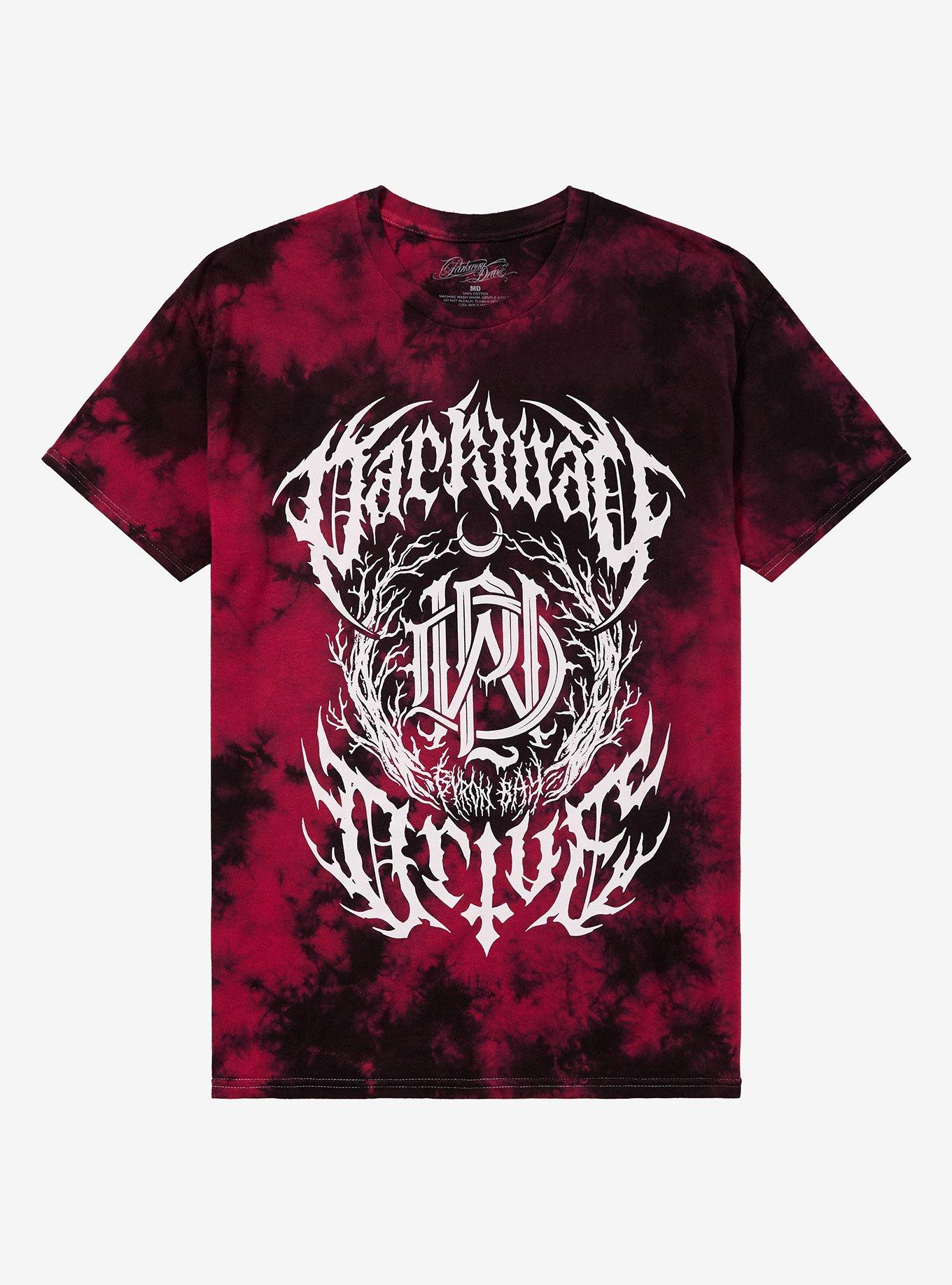 Parkway Drive Crest Red & Black Cloud Wash T-Shirt, , hi-res