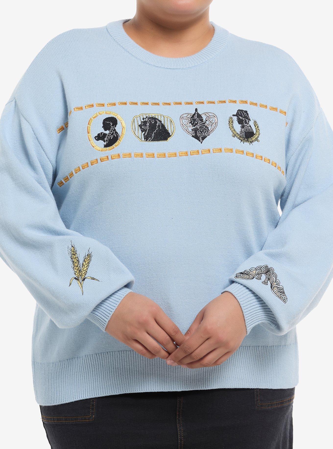 Her Universe Wicked Group Silhouette Knit Sweater Plus Size Her Universe Exclusive, , hi-res