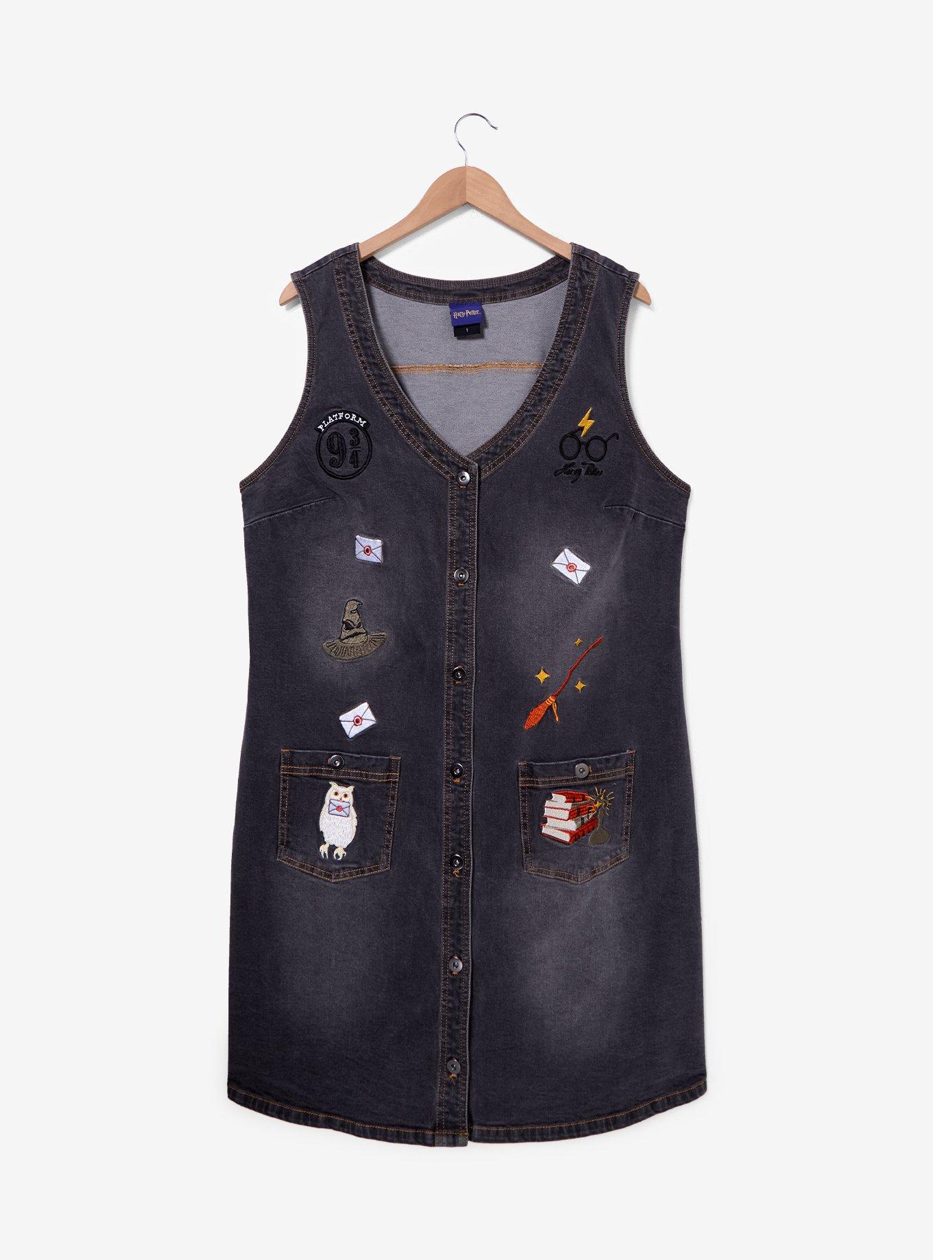 Harry Potter Icons Plus Size Denim Dress, , hi-res